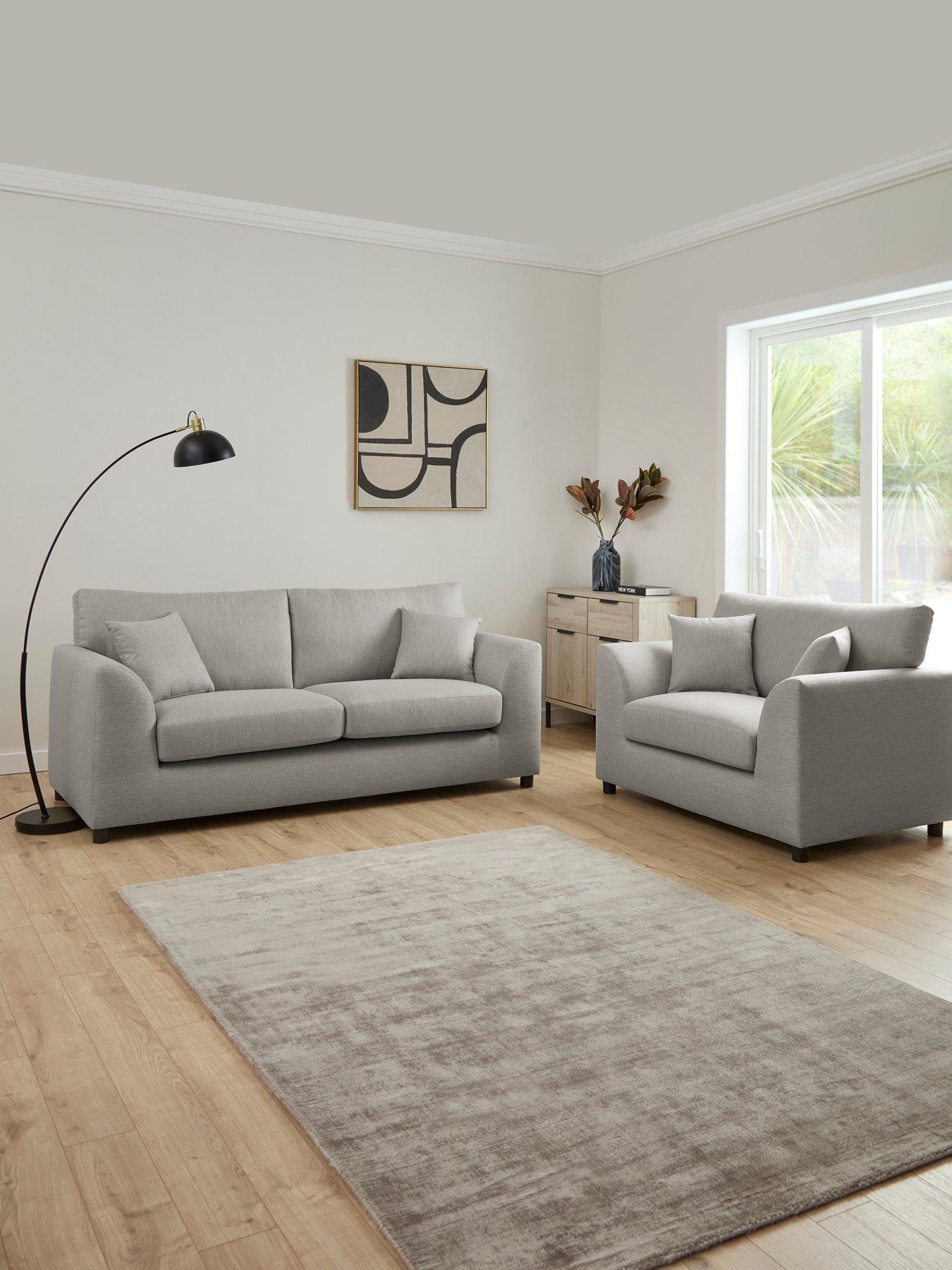 The Very Collection Liberty 3 Seater Fabric Sofa + Snuggle Chair Set (Buy  &  SAVE!) - FSC® Certified
