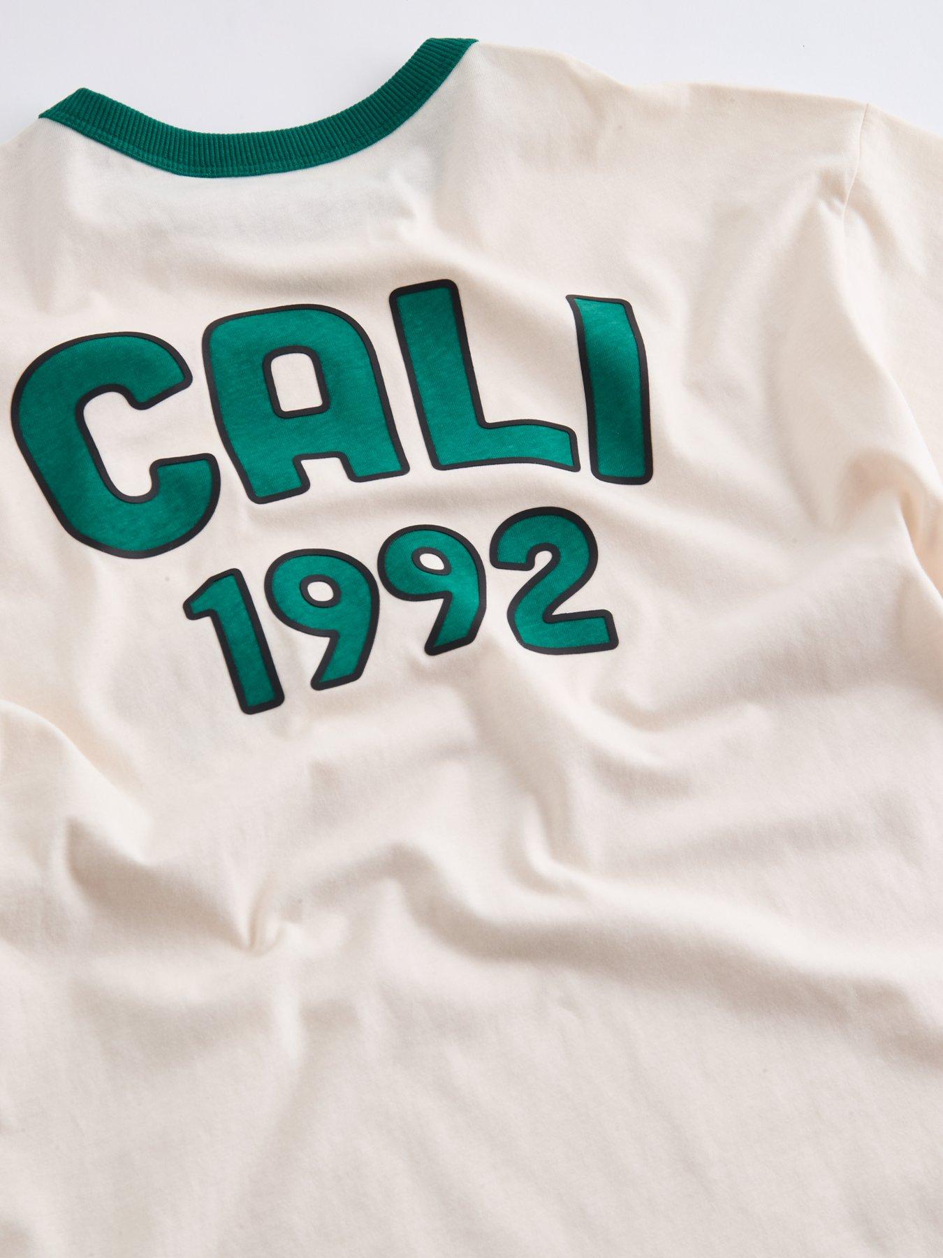 Image 5 of 5 of The Very Collection Boys Cali Back Graphic T-Shirt &amp; Short Set - Green