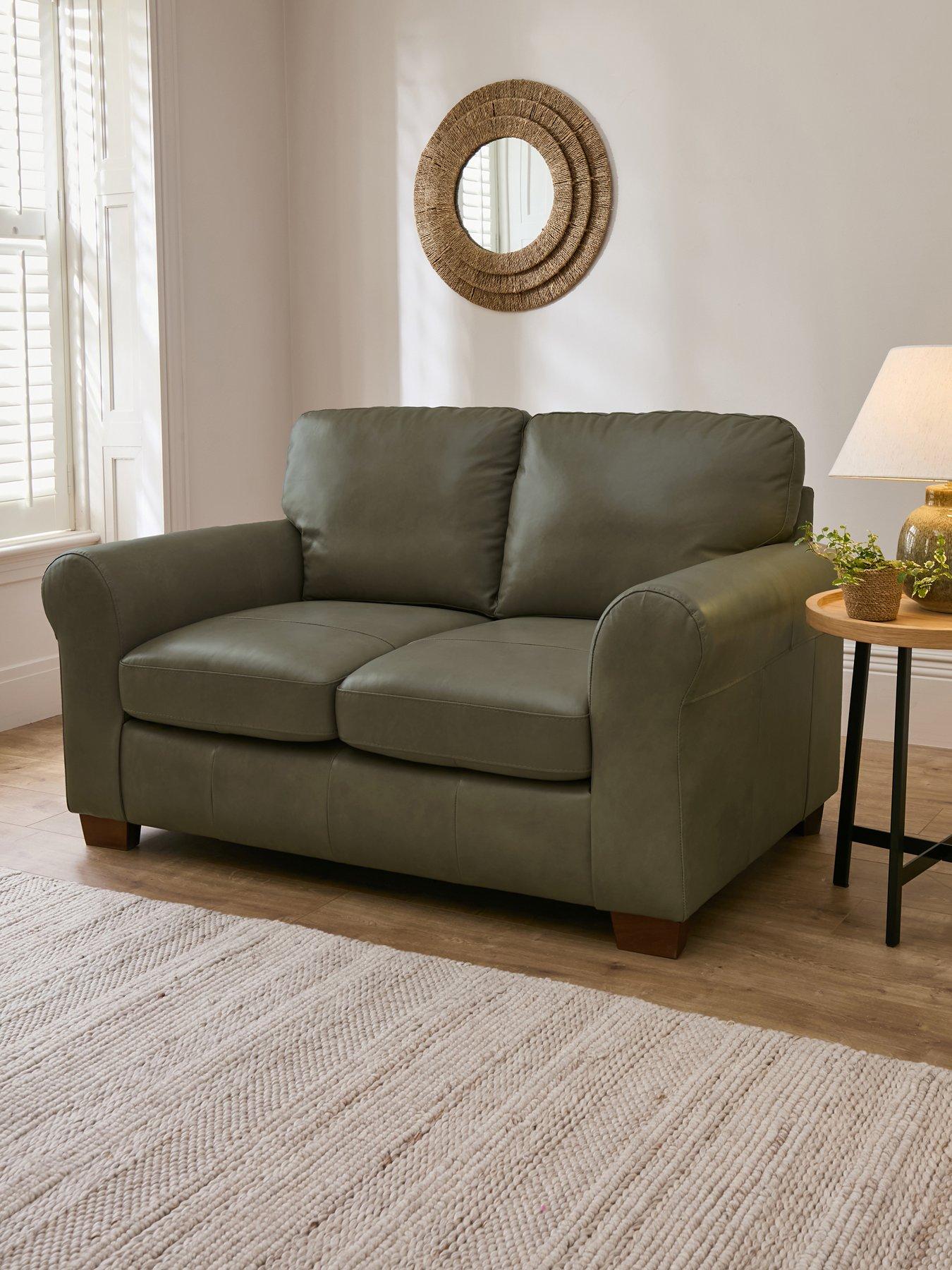 The Very Collection Bailey Italian Leather 2 Seater Sofa