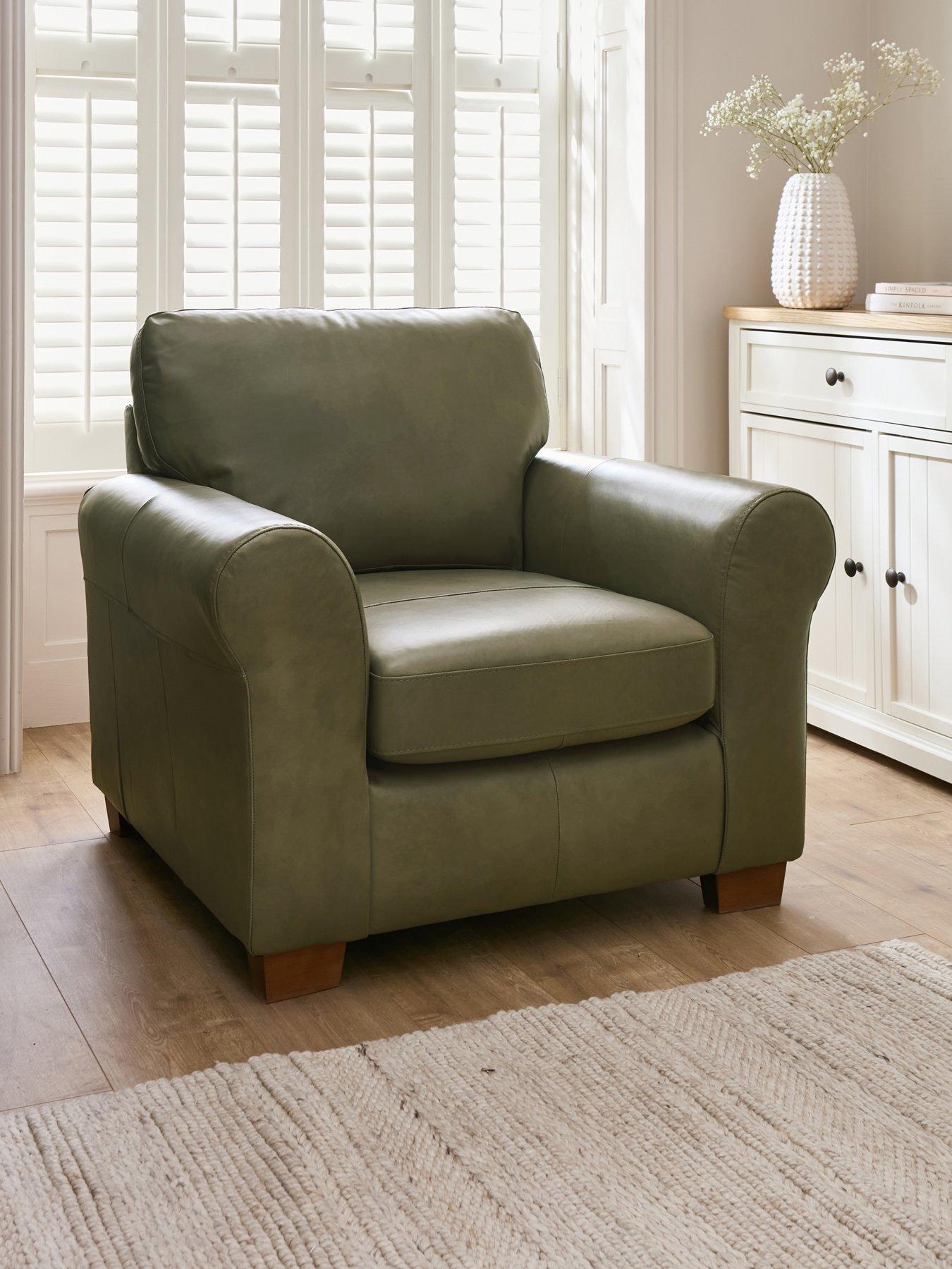The Very Collection Bailey Italian Leather Armchair