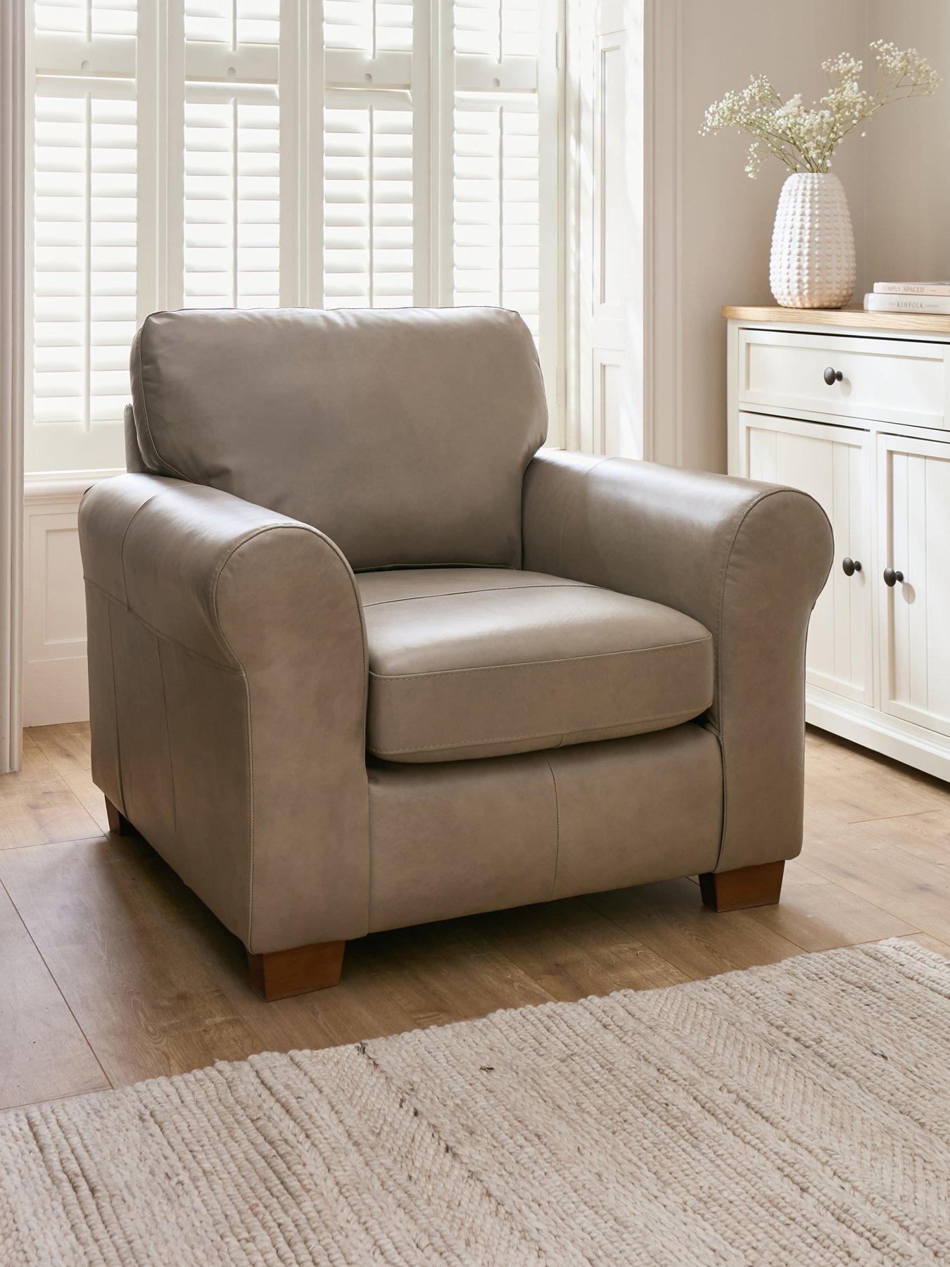 The Very Collection Bailey Italian Leather Armchair