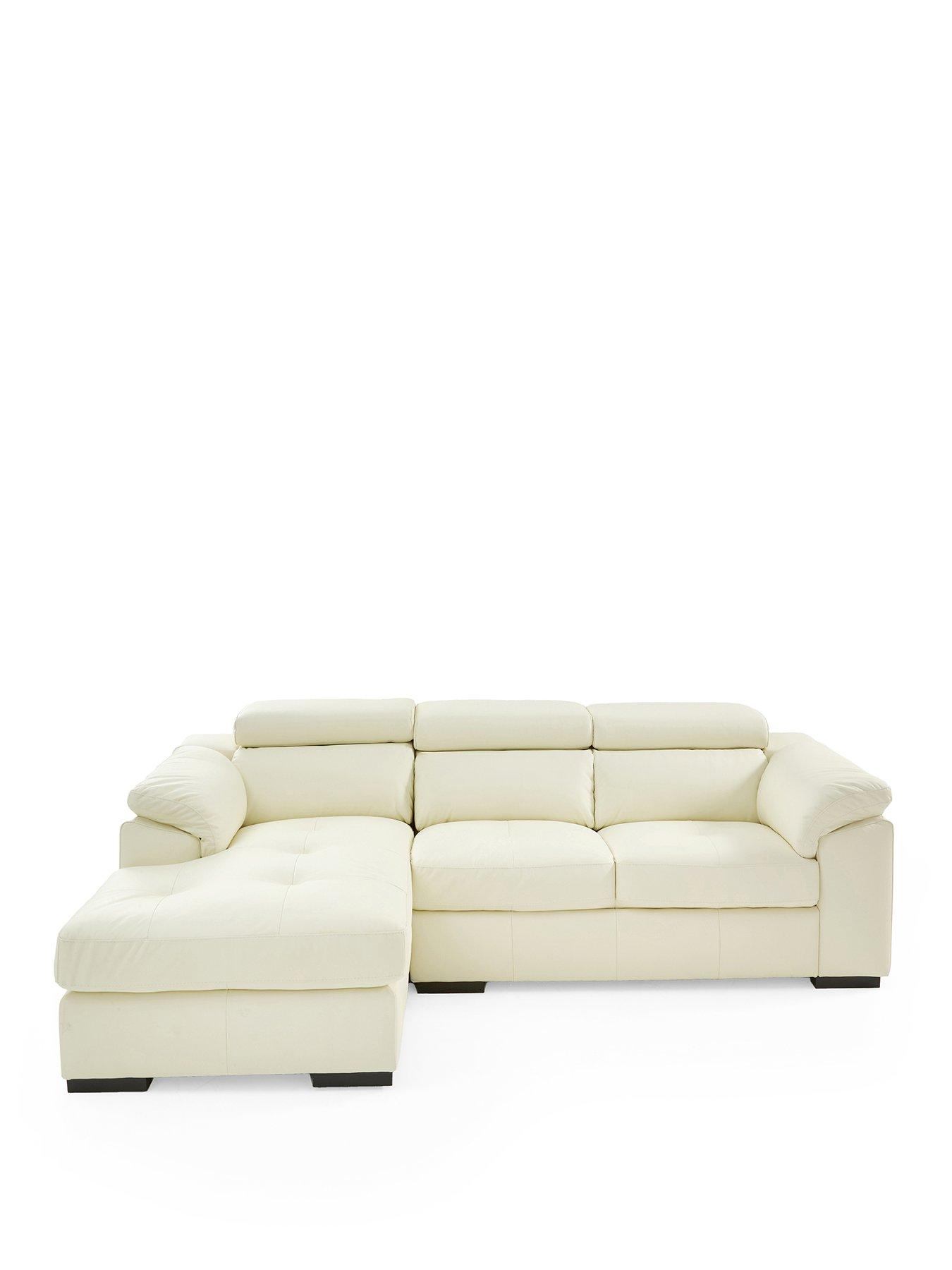 Image 2 of 6 of The Very Collection Brady Italian Leather Left Hand 2 Seater Chaise - FSC&reg; Certified