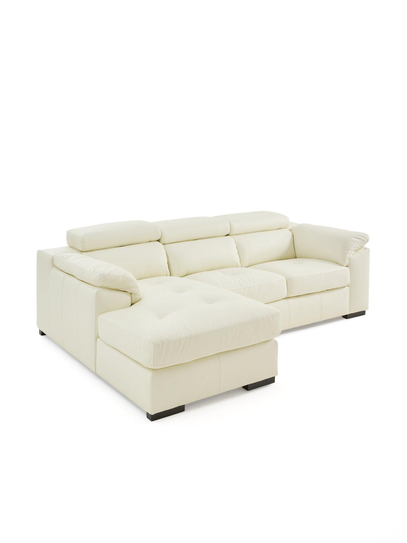 Image 3 of 6 of The Very Collection Brady Italian Leather Left Hand 2 Seater Chaise - FSC&reg; Certified