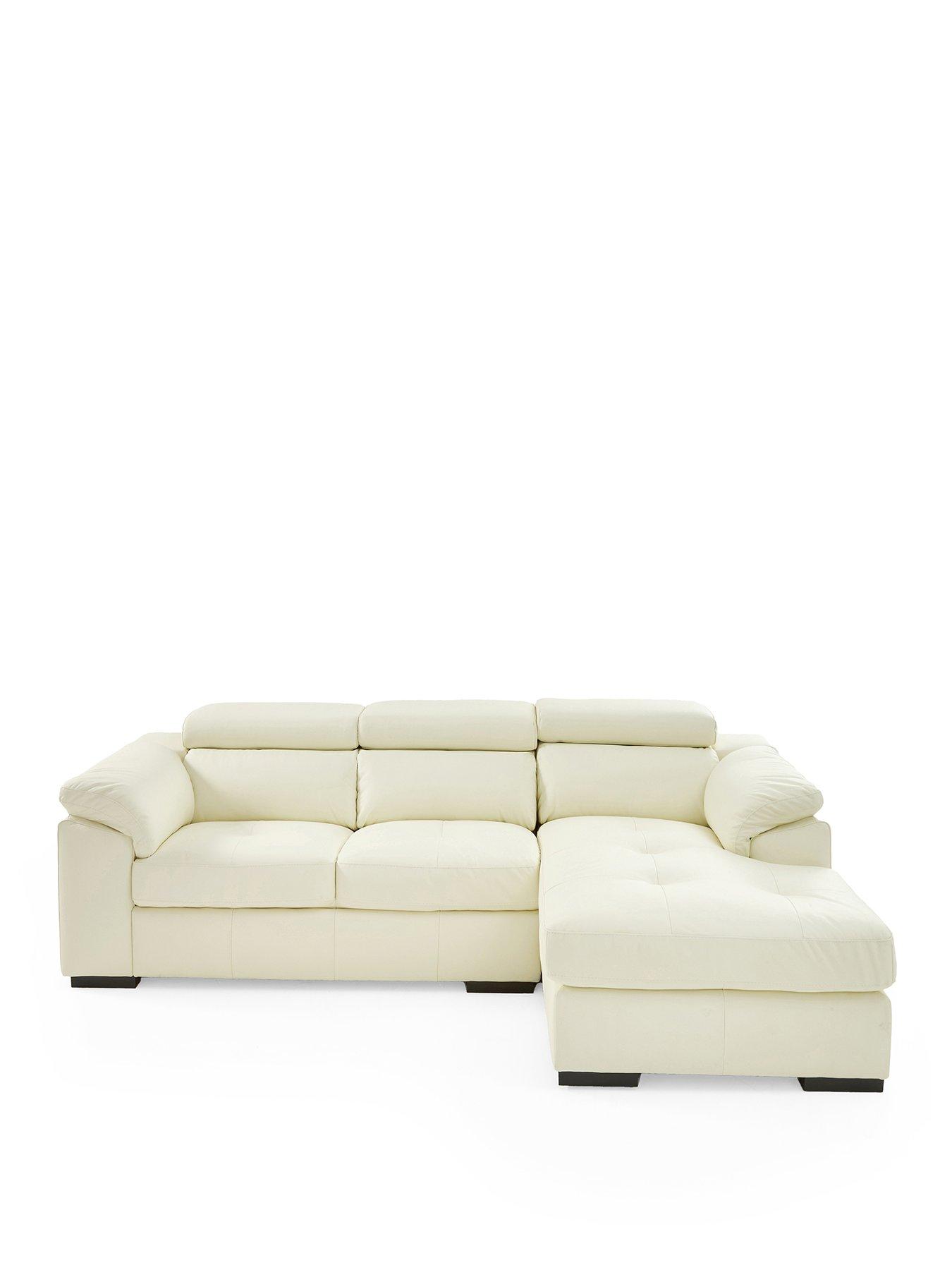 Image 2 of 6 of The Very Collection Brady Italian Leather Right Hand 2 Seater Chaise - FSC&reg; Certified