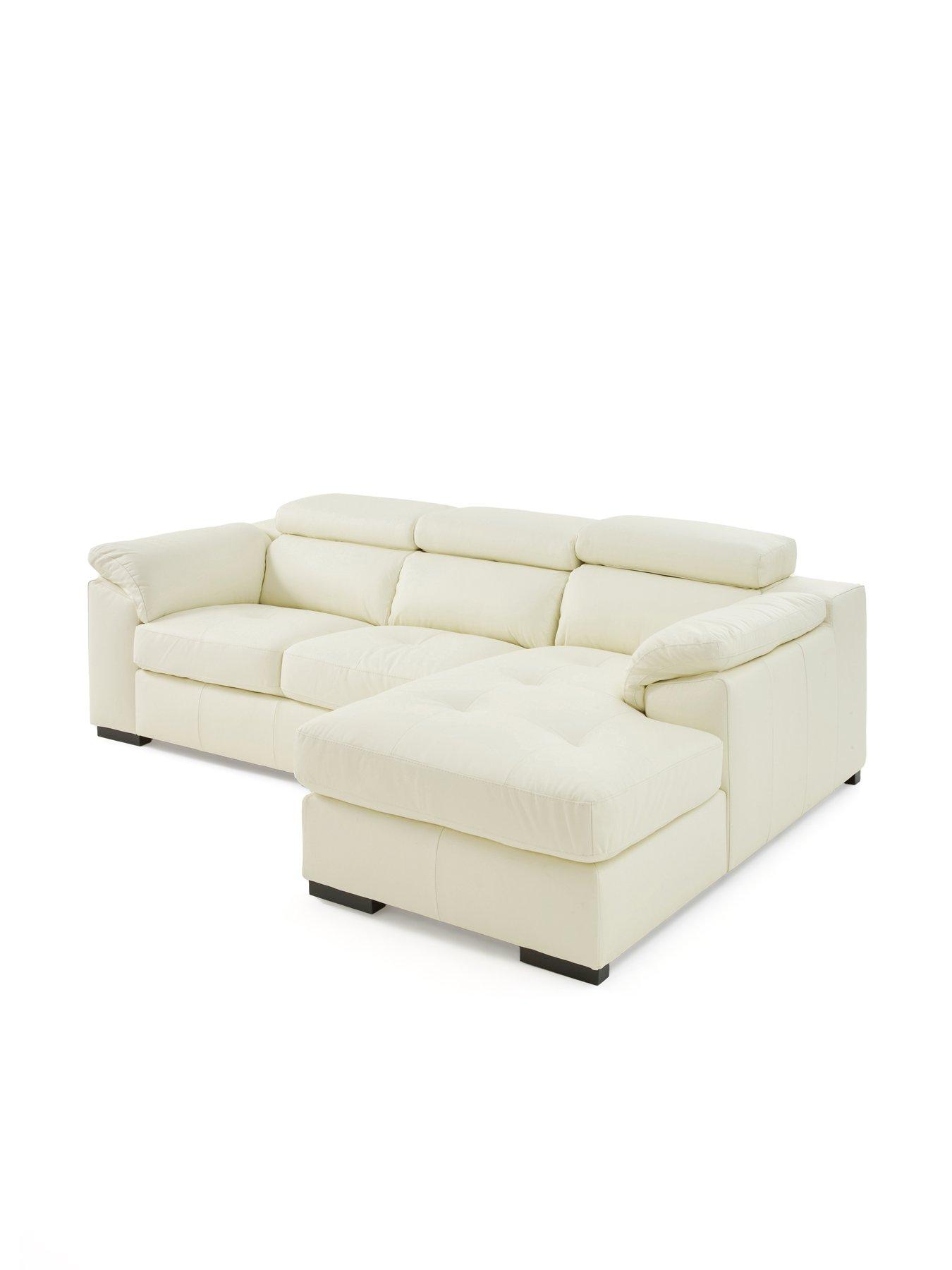 Image 3 of 6 of The Very Collection Brady Italian Leather Right Hand 2 Seater Chaise - FSC&reg; Certified