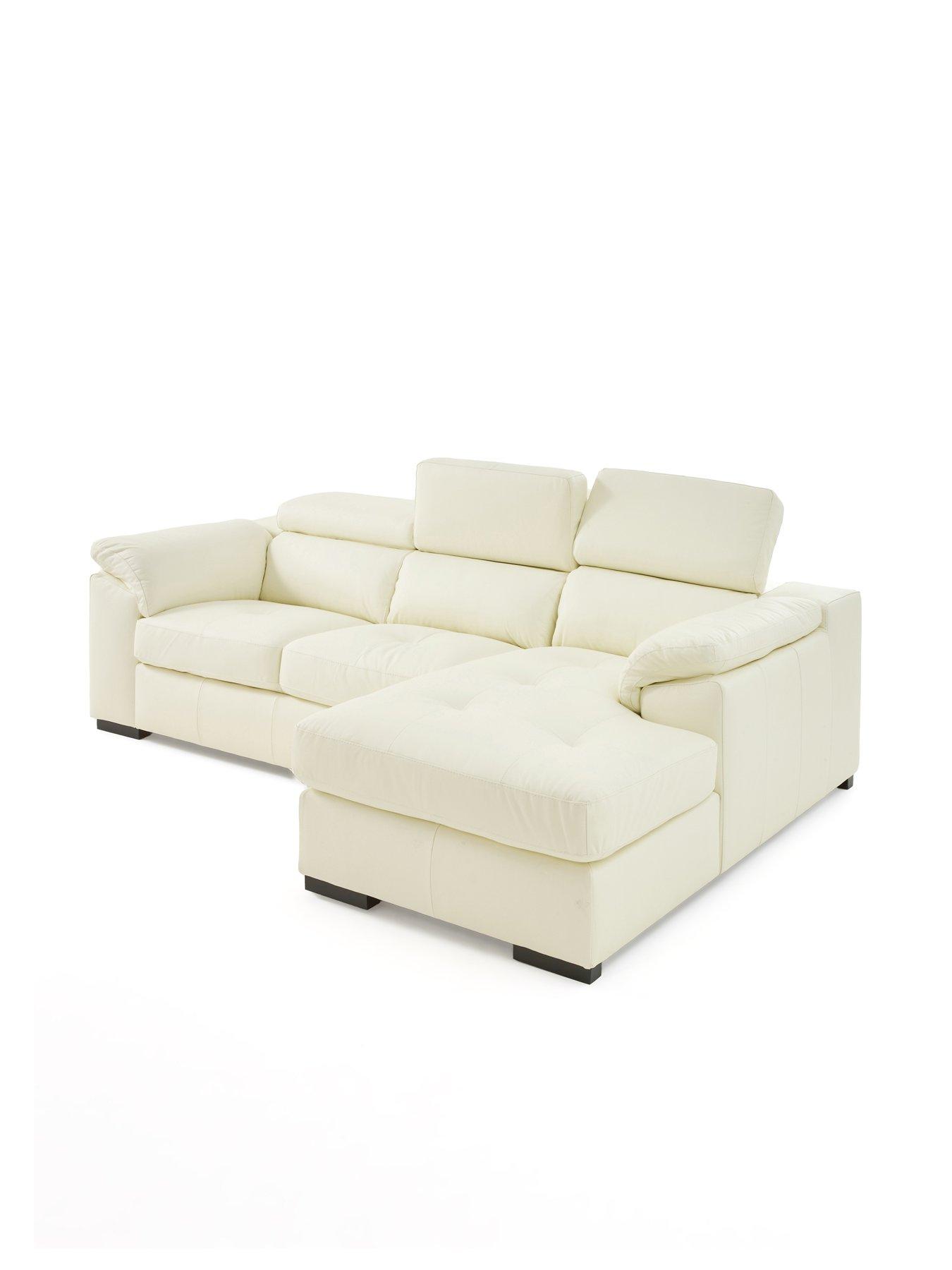 Image 4 of 6 of The Very Collection Brady Italian Leather Right Hand 2 Seater Chaise - FSC&reg; Certified