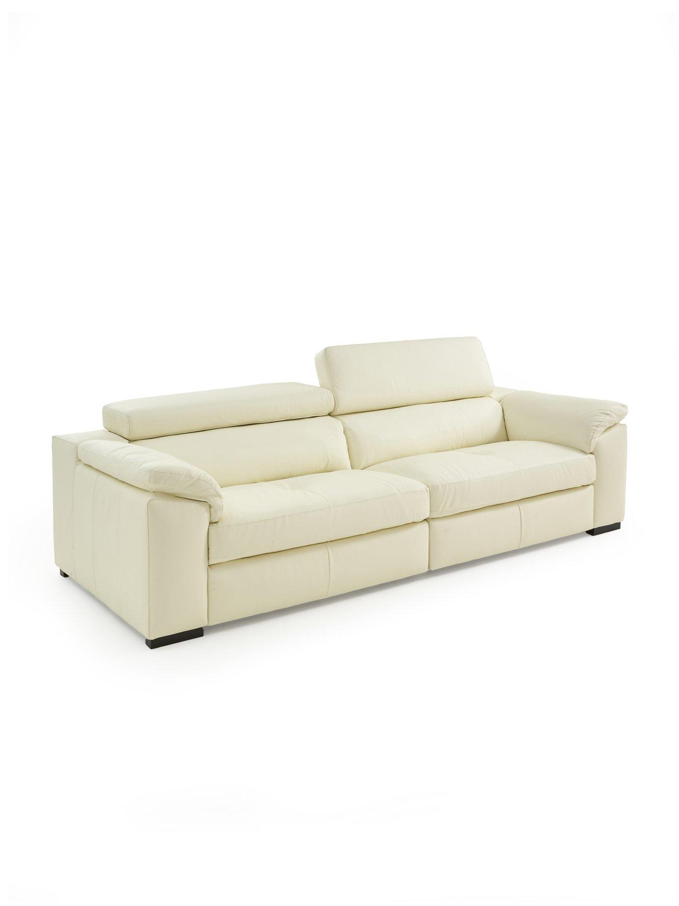 Image 4 of 7 of The Very Collection Brady Italian Leather 4 Seater Sofa