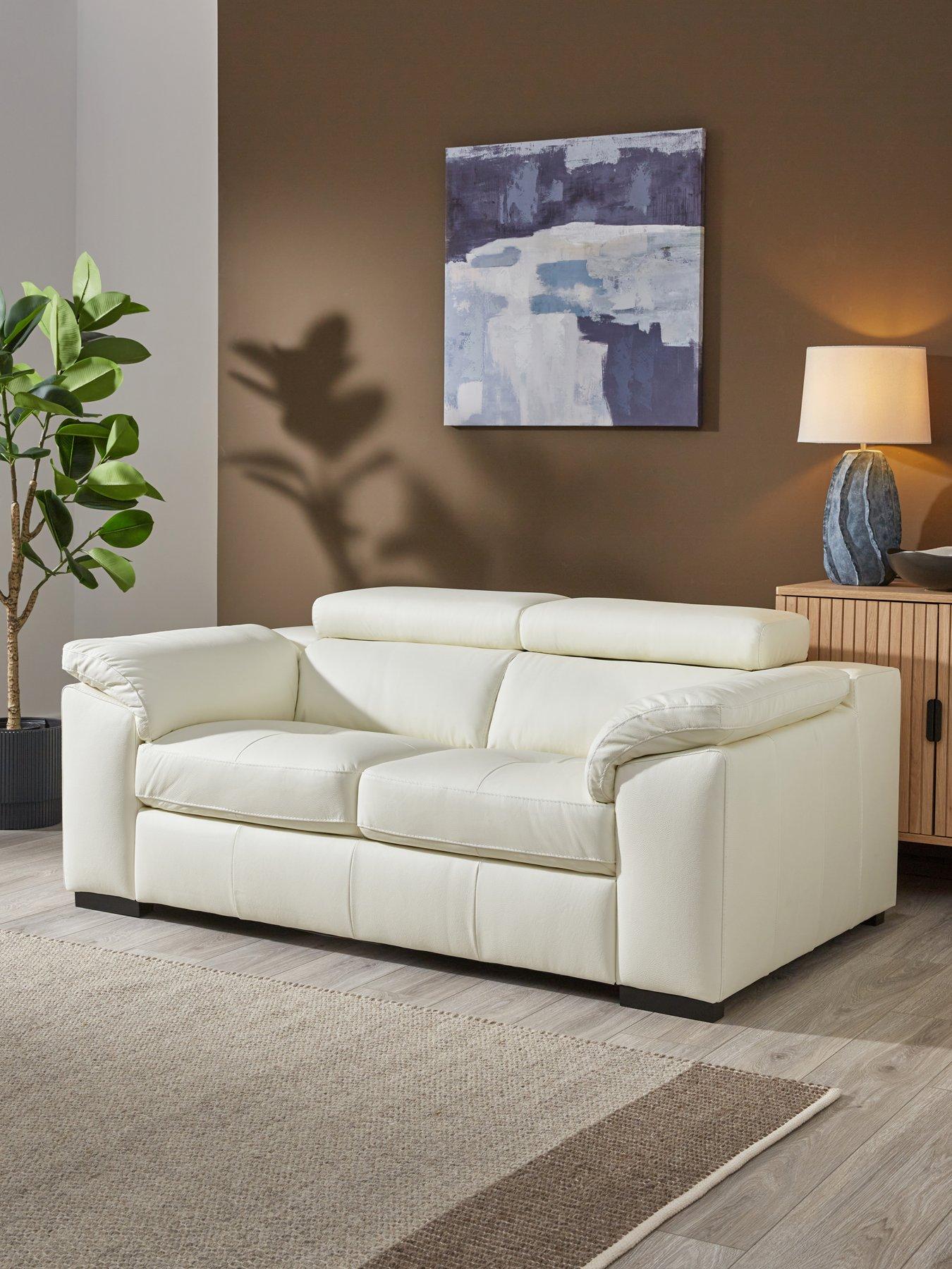 Image 1 of 7 of The Very Collection Brady Italian Leather 2 Seater Sofa