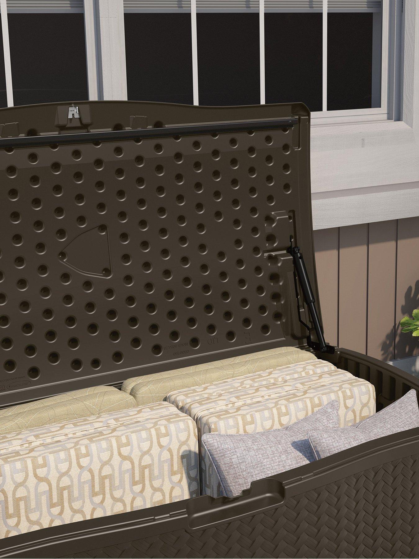 Image 4 of 8 of Suncast Minnesota 469L Storage Box - Java Brown