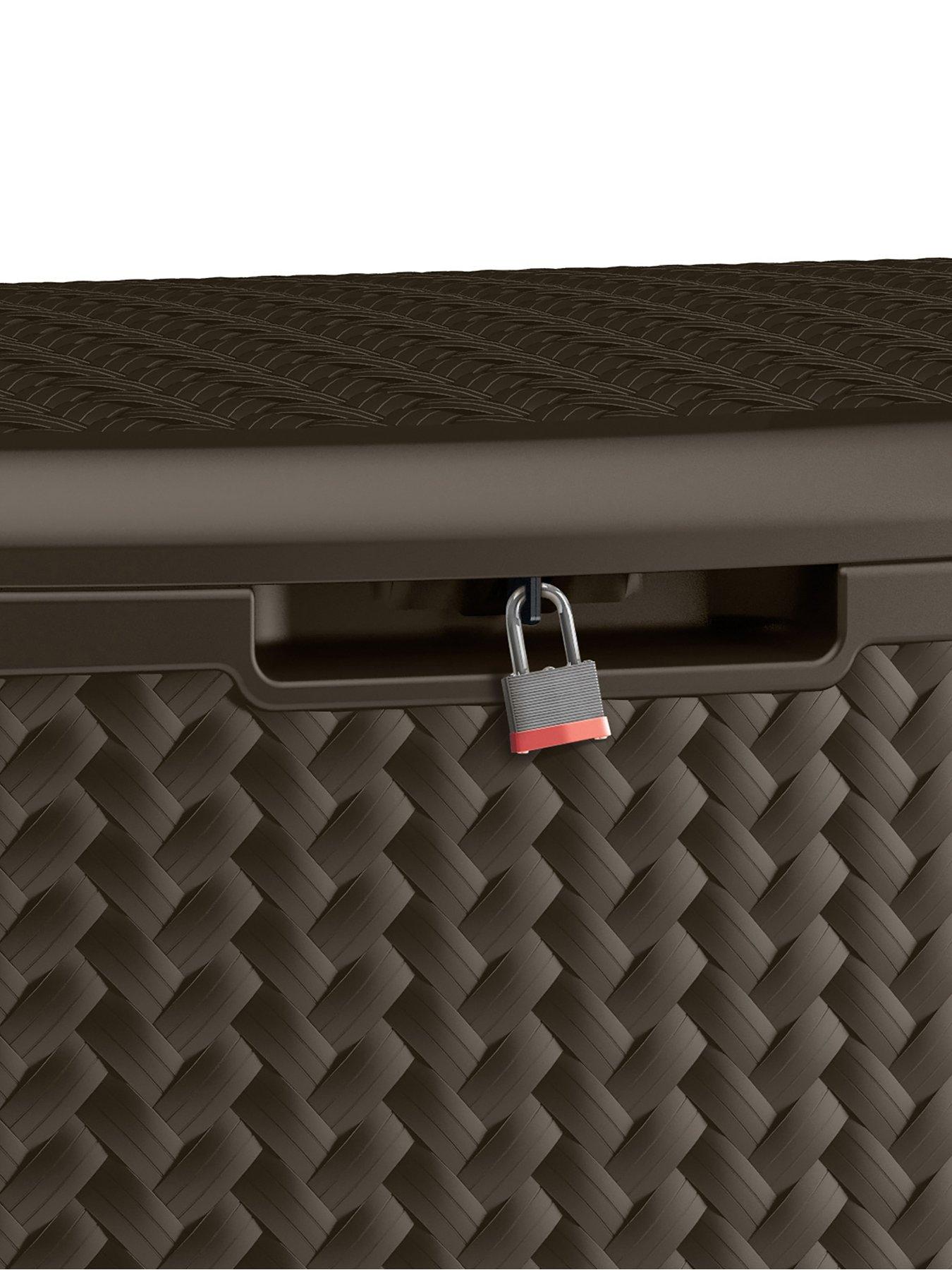 Image 6 of 8 of Suncast Minnesota 469L Storage Box - Java Brown