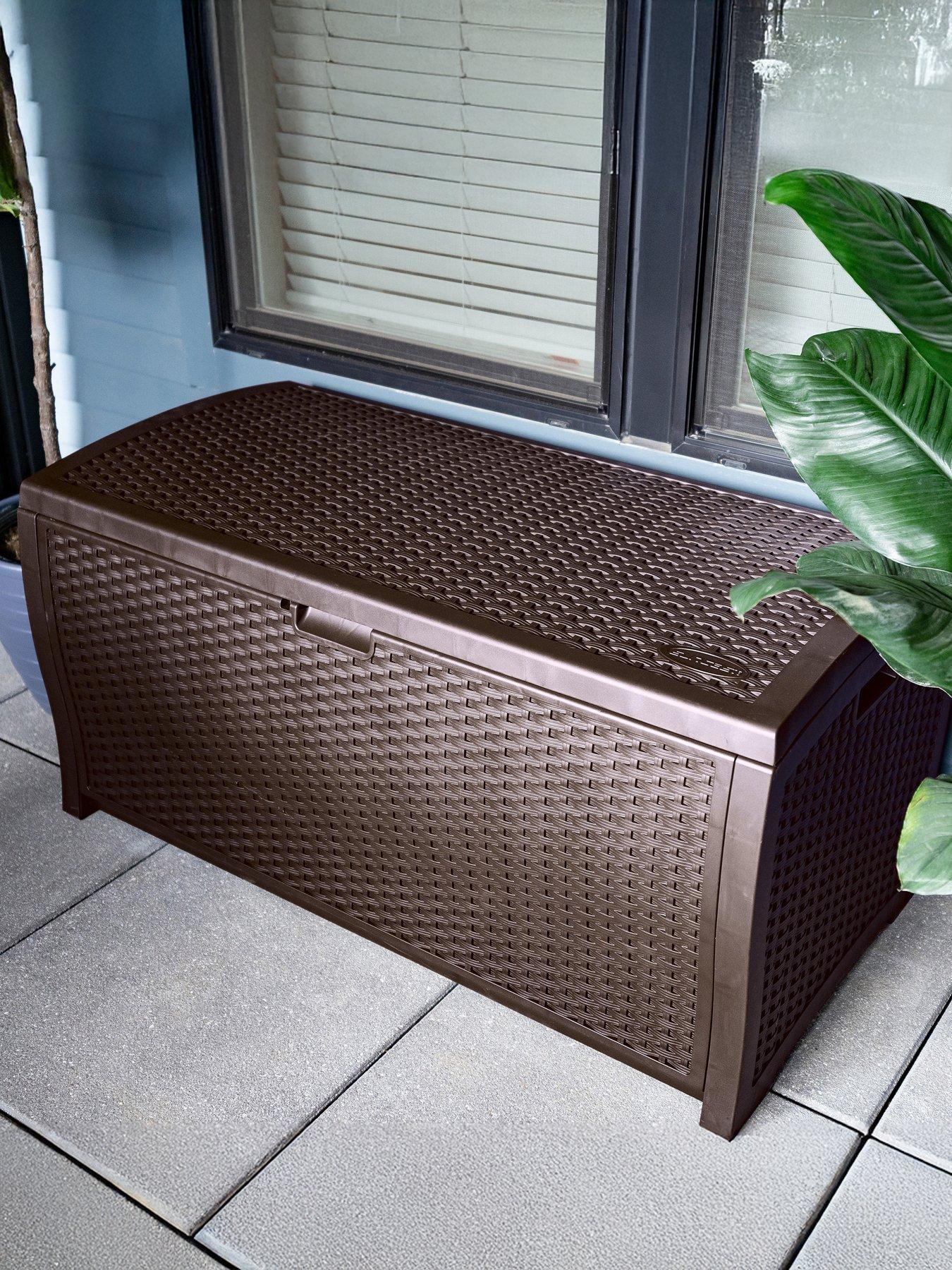 Image 3 of 8 of Suncast Missouri 375L Storage Box - Java Brown