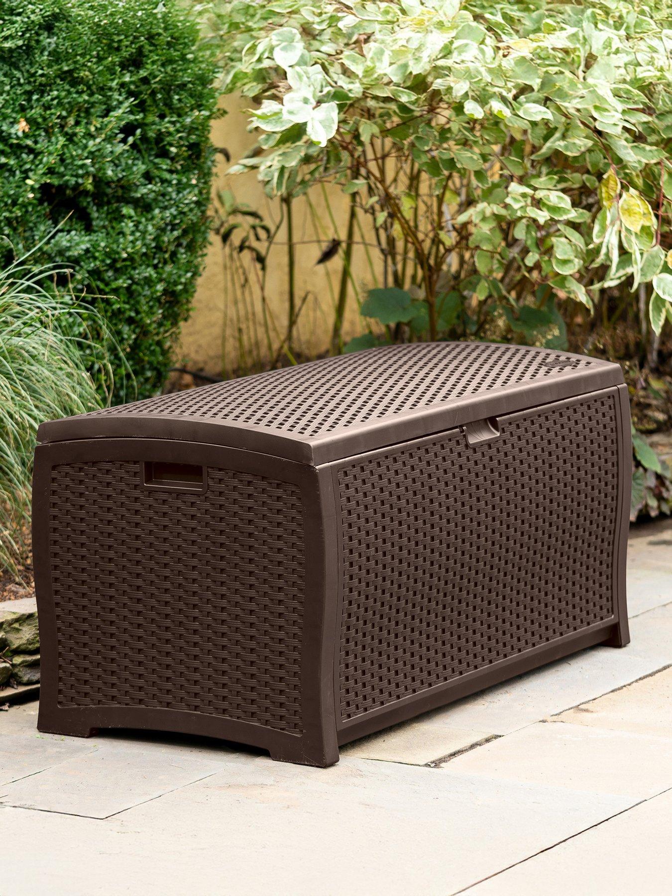 Image 4 of 8 of Suncast Missouri 375L Storage Box - Java Brown