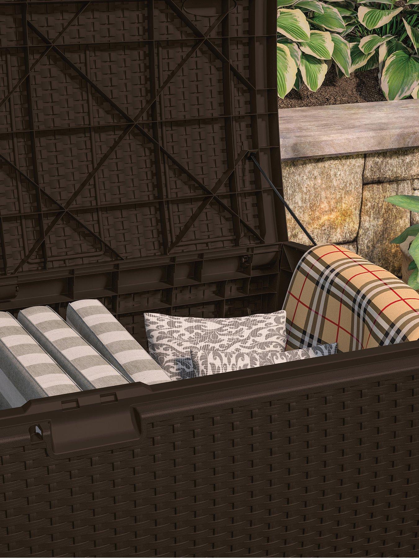 Image 5 of 8 of Suncast Missouri 375L Storage Box - Java Brown