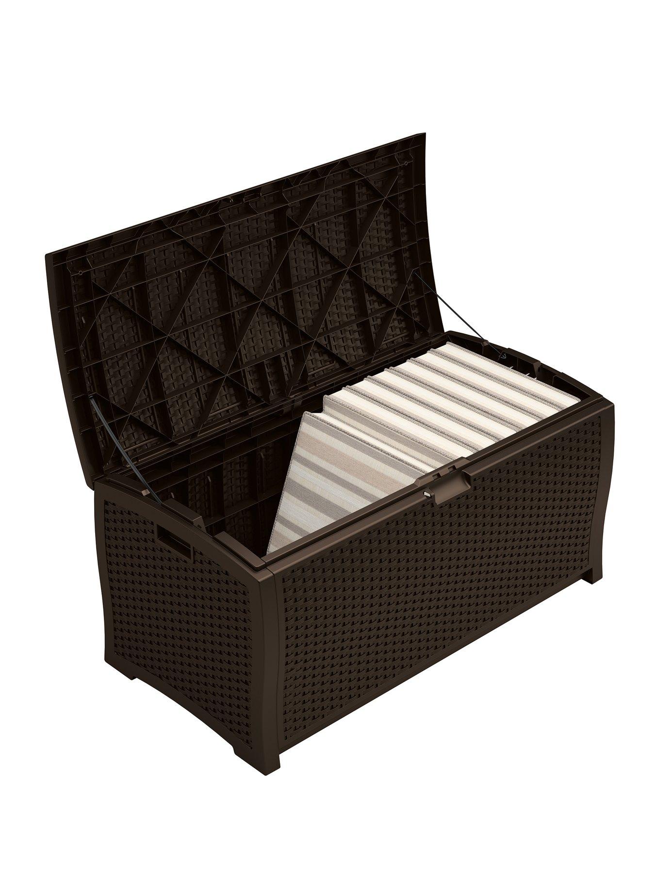 Image 6 of 8 of Suncast Missouri 375L Storage Box - Java Brown