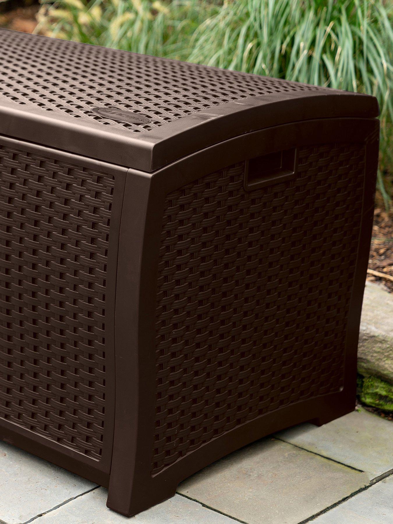 Image 7 of 8 of Suncast Missouri 375L Storage Box - Java Brown
