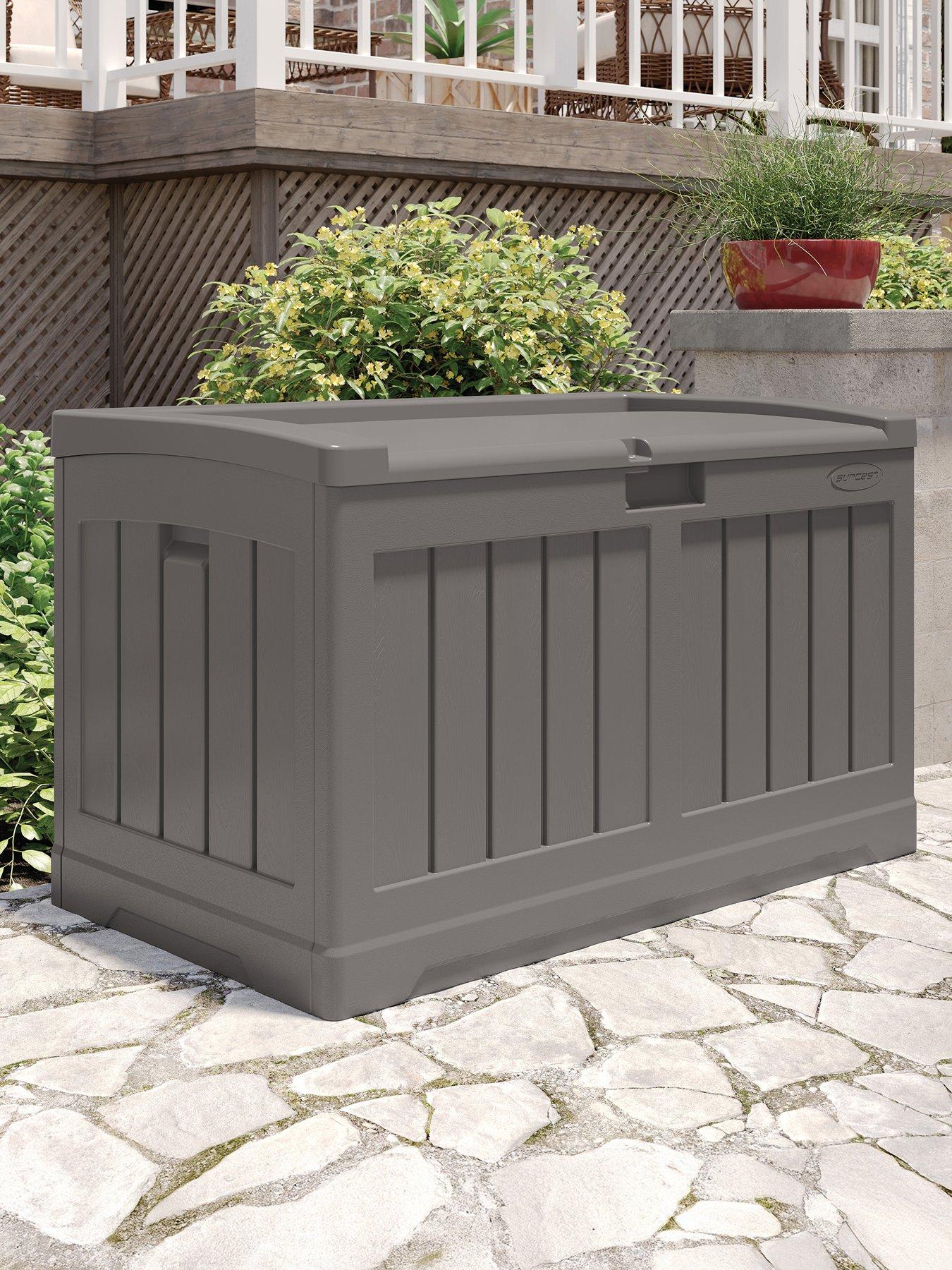 Suncast Carolina 189L Storage Box - Stone Grey