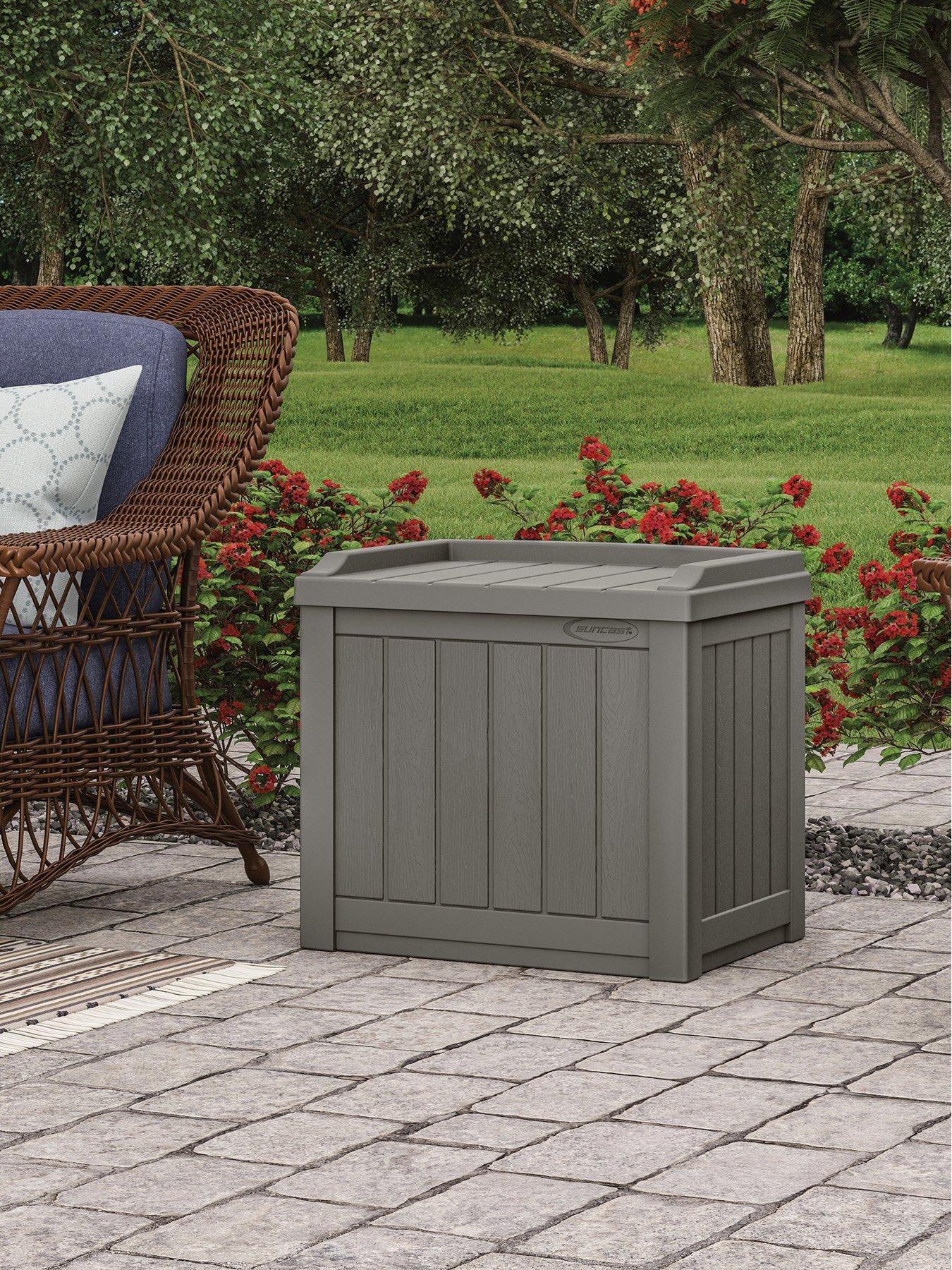Image 1 of 6 of Suncast Florida 83L Storage Box - Stone Grey
