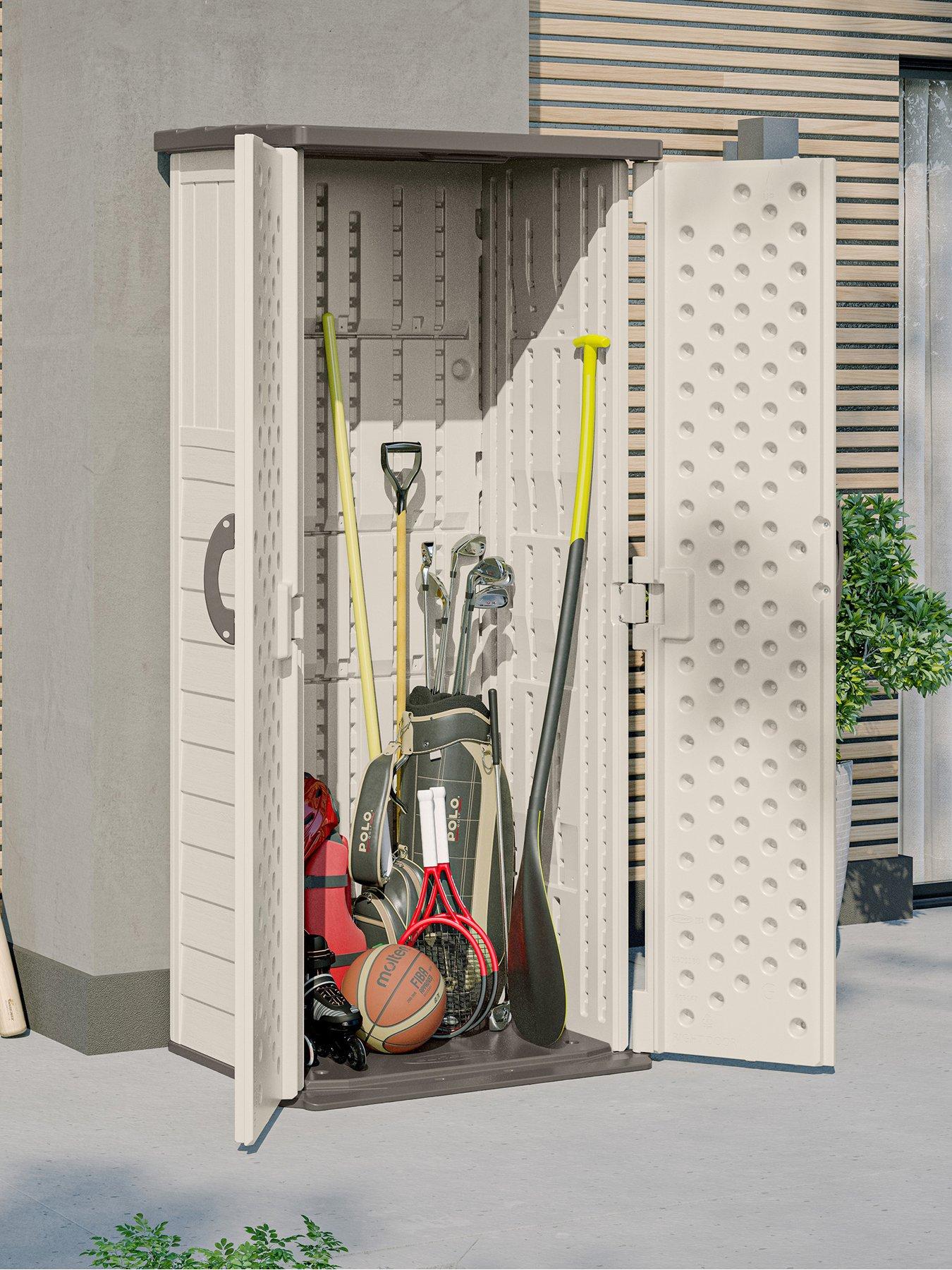 Image 1 of 5 of Suncast Mannington Storage Cabinet - Vanilla
