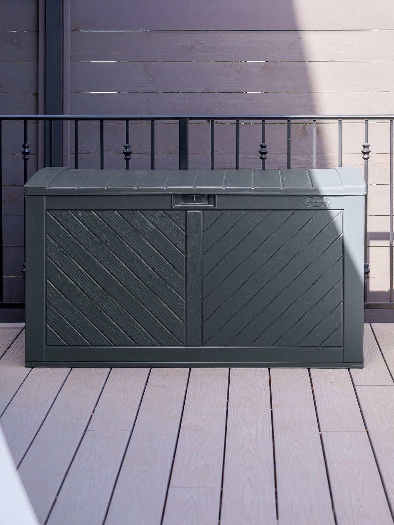 Suncast Colorado 507L Storage Box - Cyberspace Grey