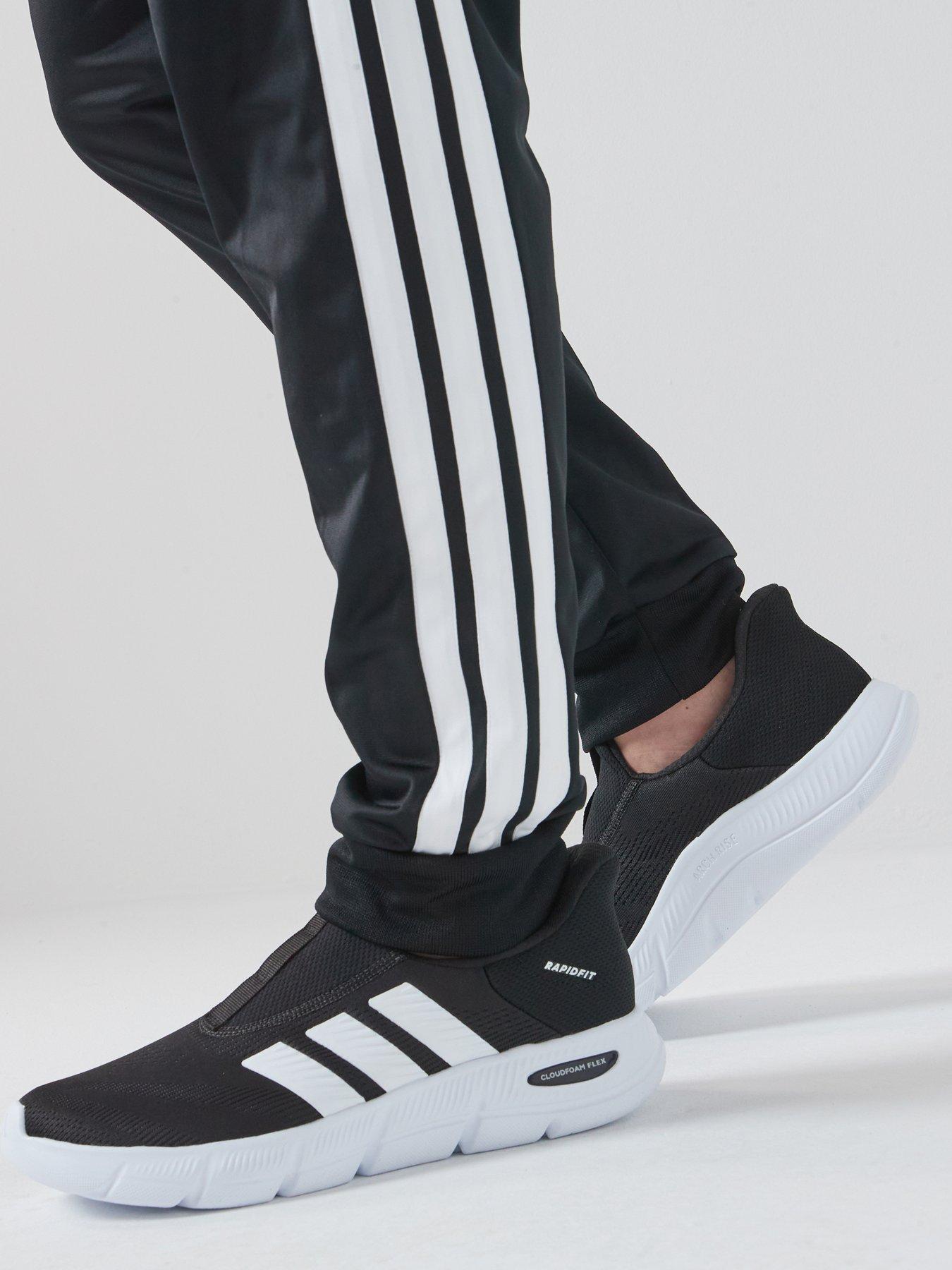 adidas Sportswear Mens Cloudfoam Flex Lounge Rapid Slip-on Trainers - Black