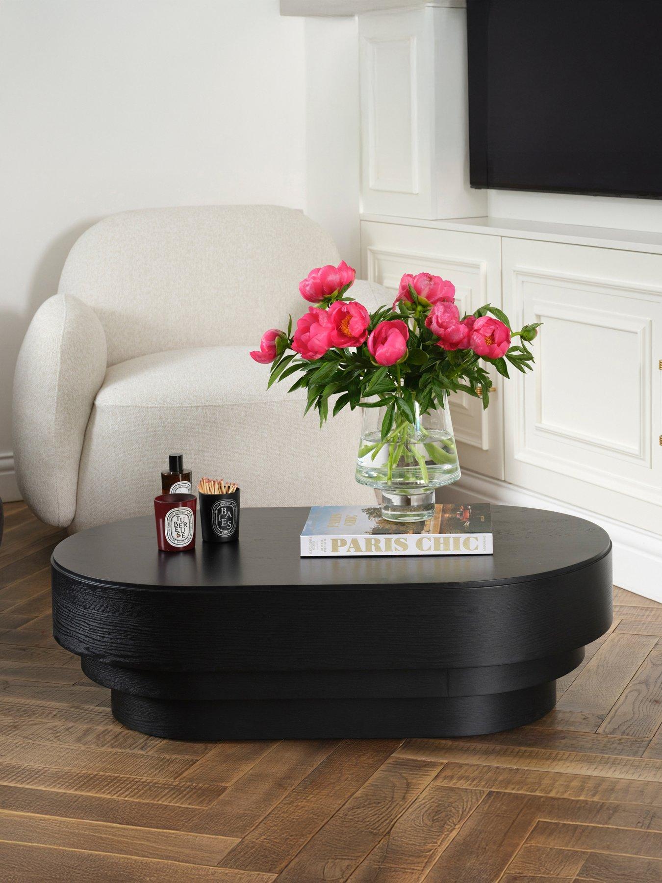 LPD Furniture Kuma Black Coffee Table