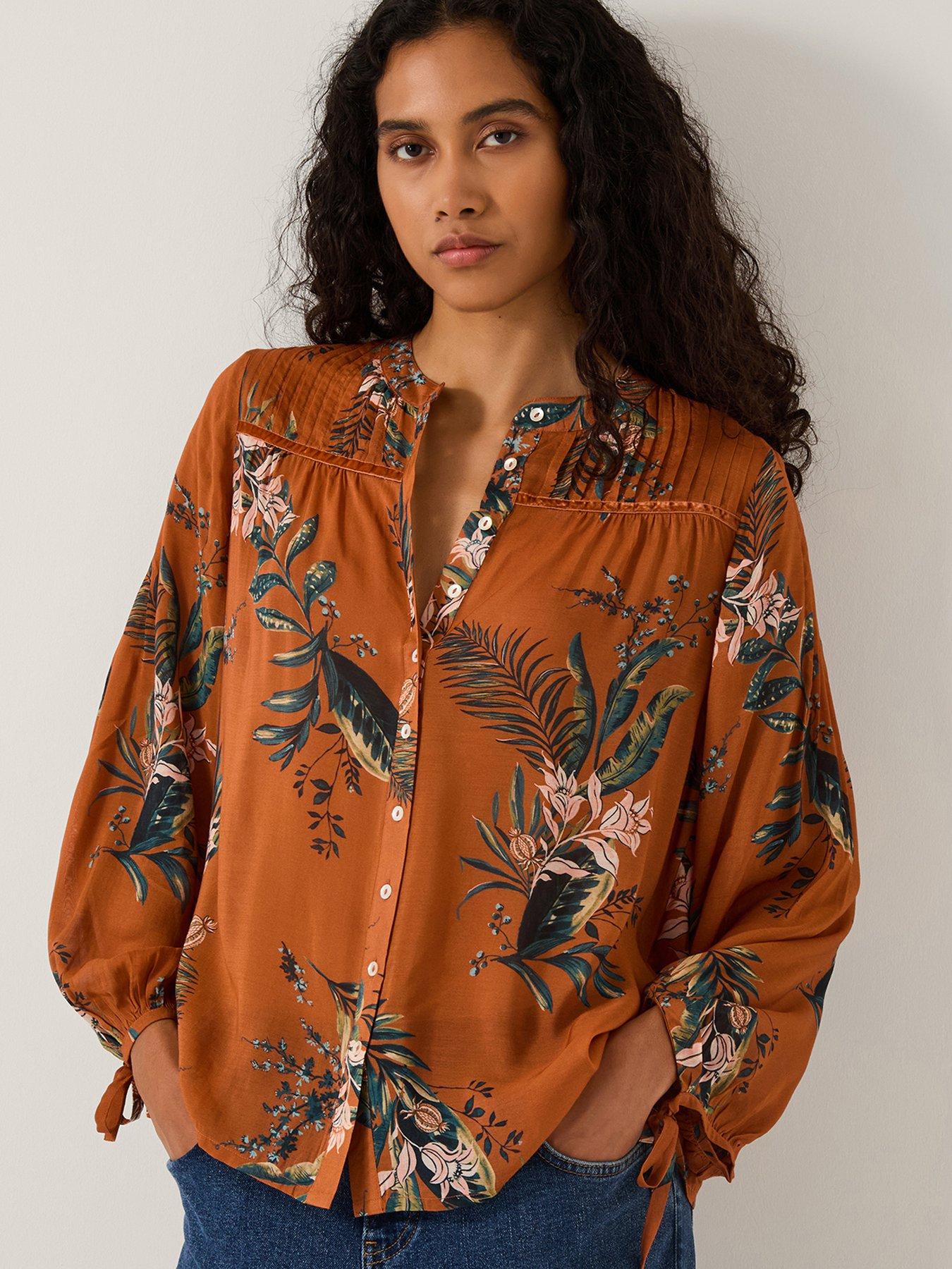 Monsoon Georgie Botanical Print Blouse