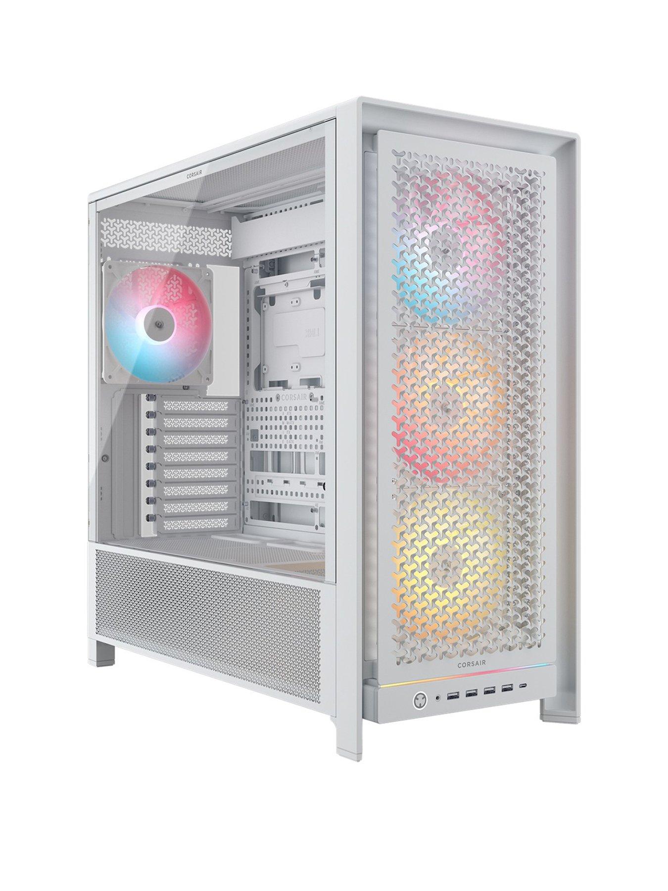 Image 1 of 7 of CORSAIR FRAME 5000D RS ARGB Mid-Tower Airflow Case - White