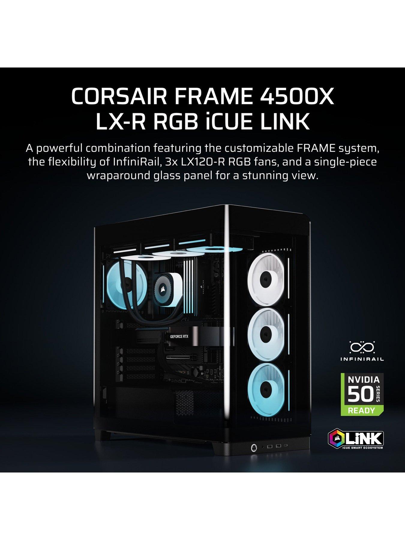 Image 2 of 7 of CORSAIR FRAME 4500X RS-R ARGB Tempered Glass Mid-Tower - Black