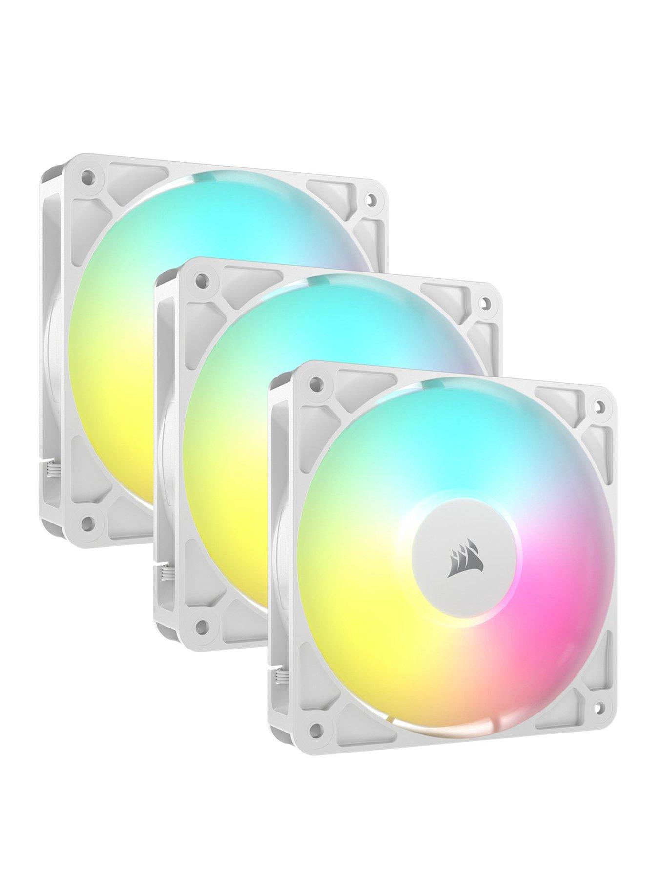 CORSAIR RS ARGB Series 120 White - 120mm ARGB Fan - Triple Pack