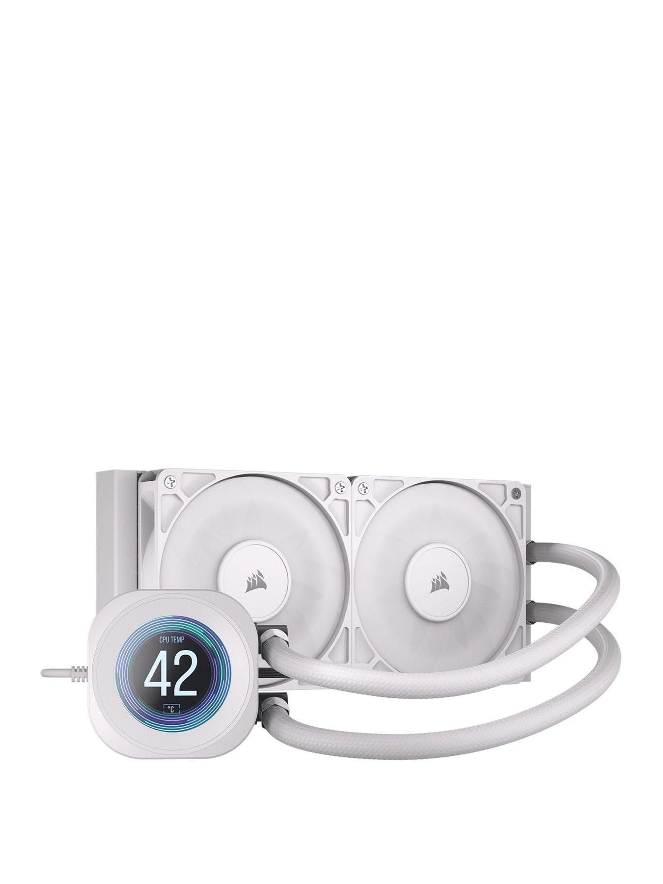 Image 1 of 7 of CORSAIR NAUTILUS 240 LCD White - 240mm Radiator - Liquid CPU Cooler