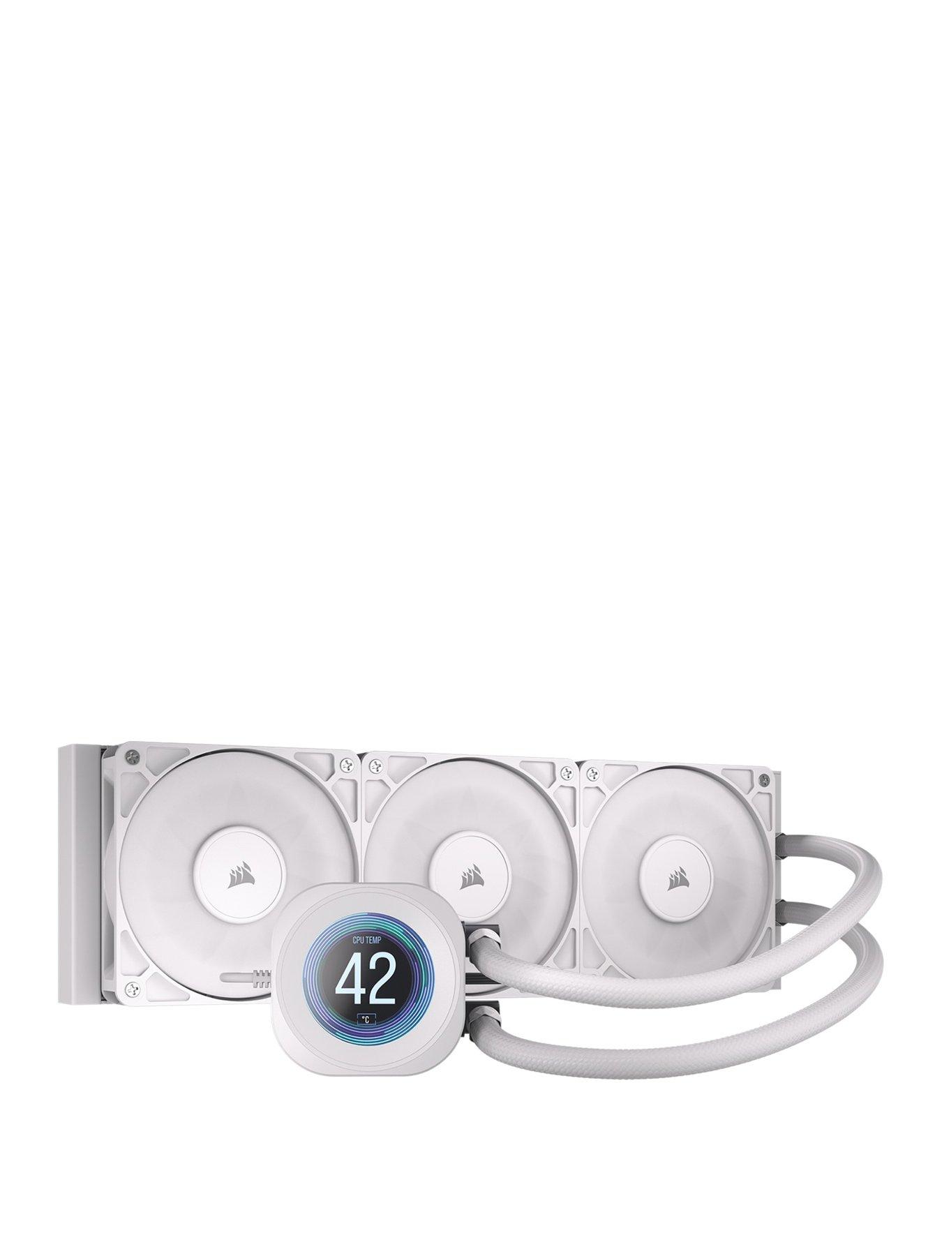 Image 1 of 7 of CORSAIR NAUTILUS 360 LCD White - 360mm Radiator - Liquid CPU Cooler