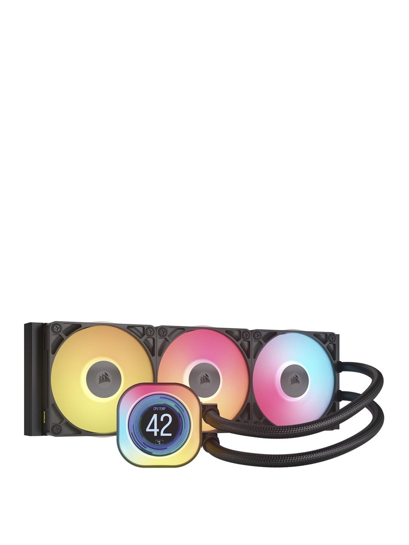 Image 1 of 7 of CORSAIR iCUE LINK TITAN 360 RX LCD AIO - 360mm Radiator - Liquid CPU Cooler