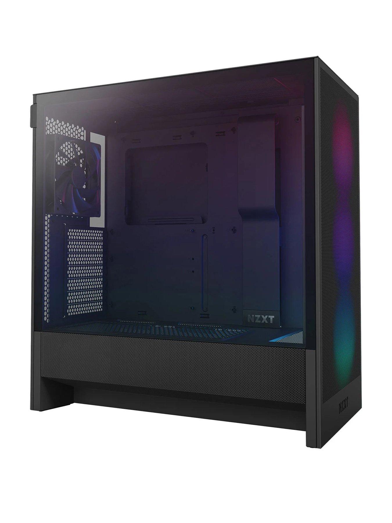 Image 1 of 4 of NZXT H5 Flow RGB (2024) Mid-Tower Case - All Black