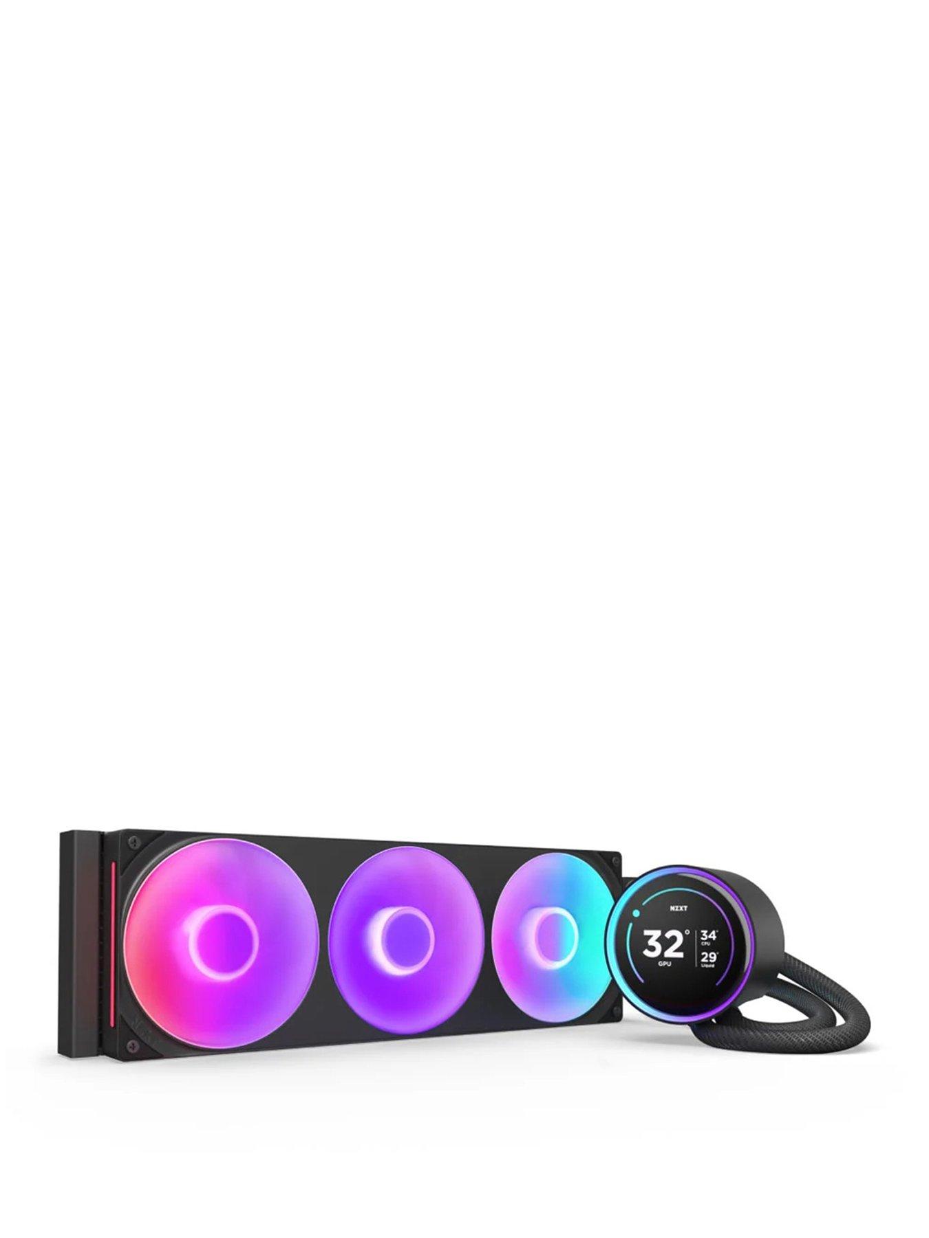 Image 1 of 4 of NZXT Kraken 360 Elite V2 2024 Black with RGB Fans