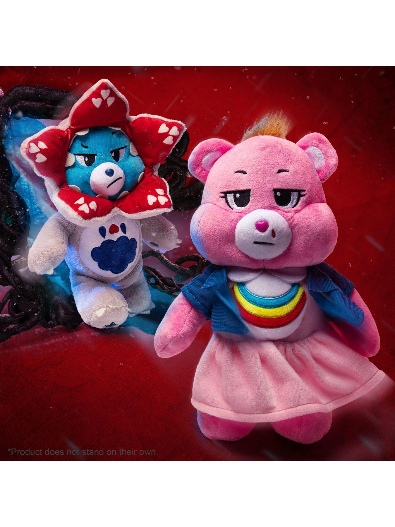 Image 6 of 8 of Care Bears x Stranger Things 2pk (Cheer as Eleven and Grumpy as Demogorgon)