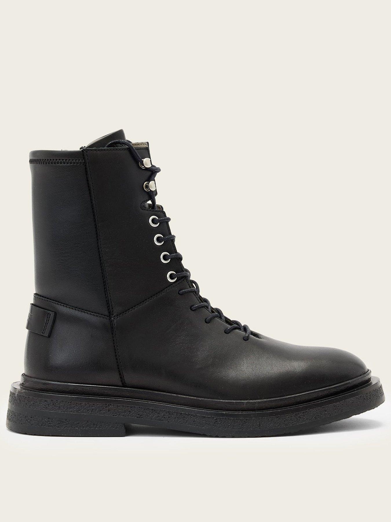 AllSaints Escher Lace Up Boot - Black