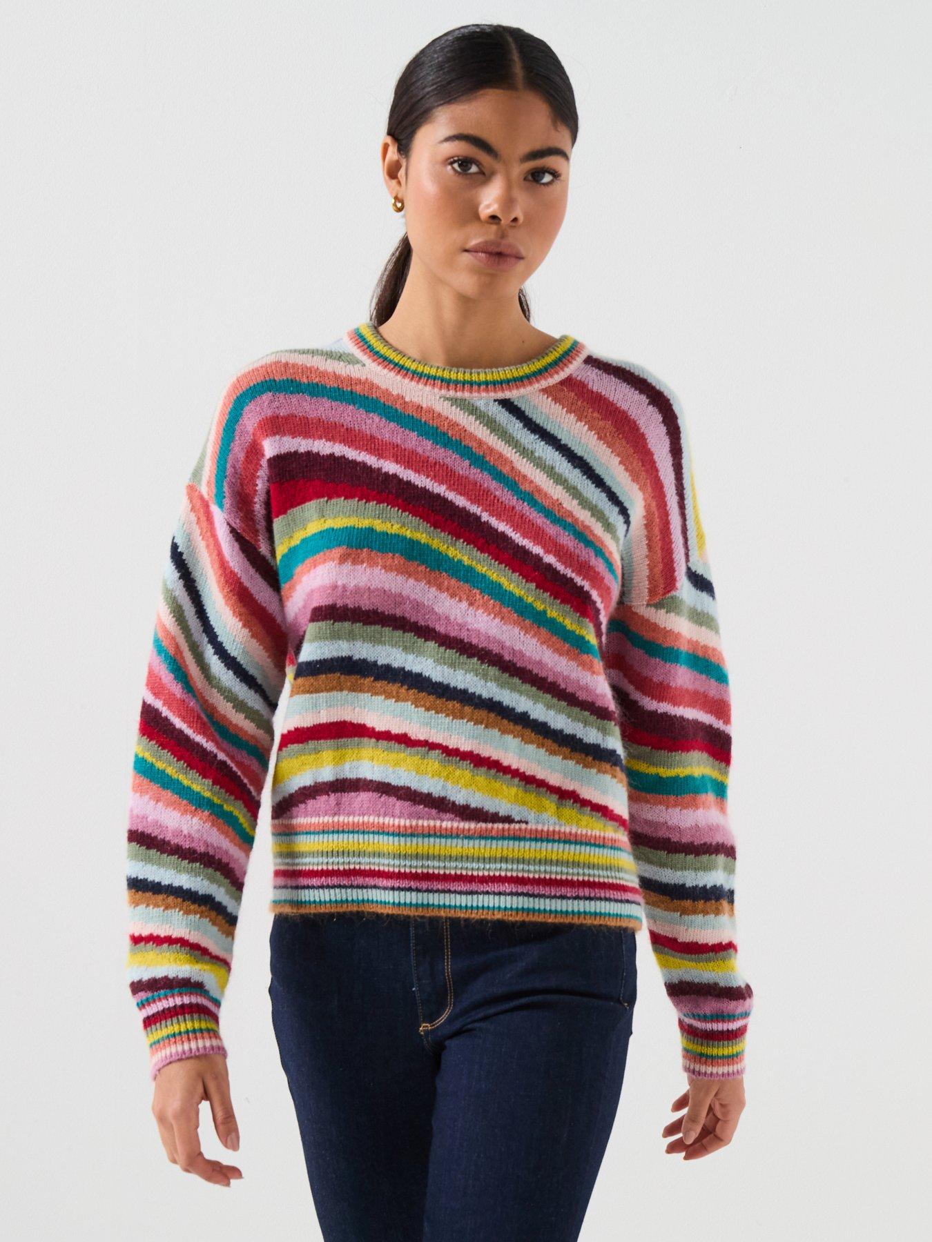 PS PAUL SMITH Womens Striped Knit Sweater - Multi