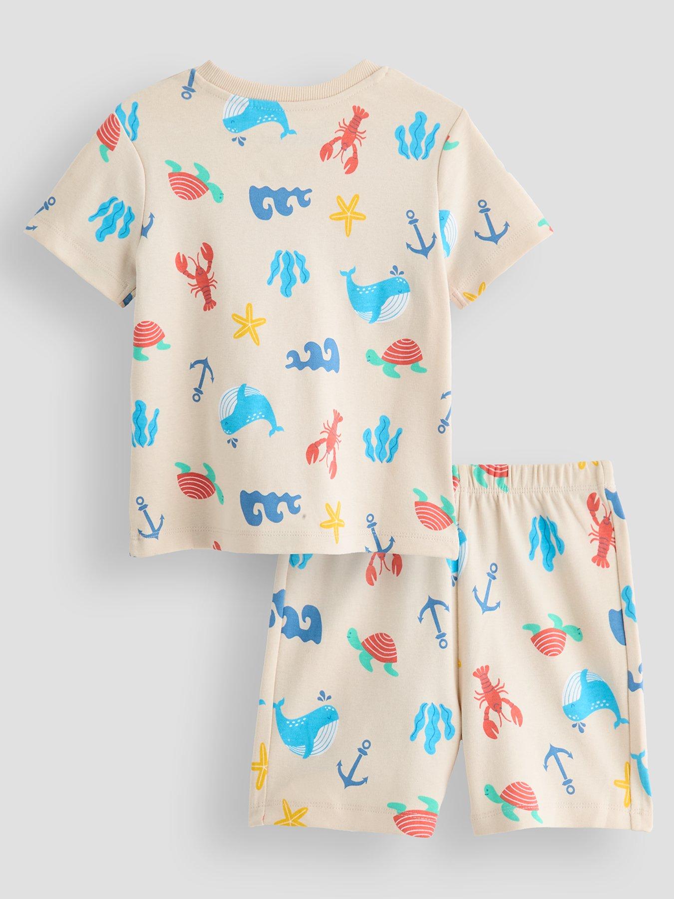 Image 2 of 4 of The Very Collection Boys Sea Life Pyjama Short Set - Multi