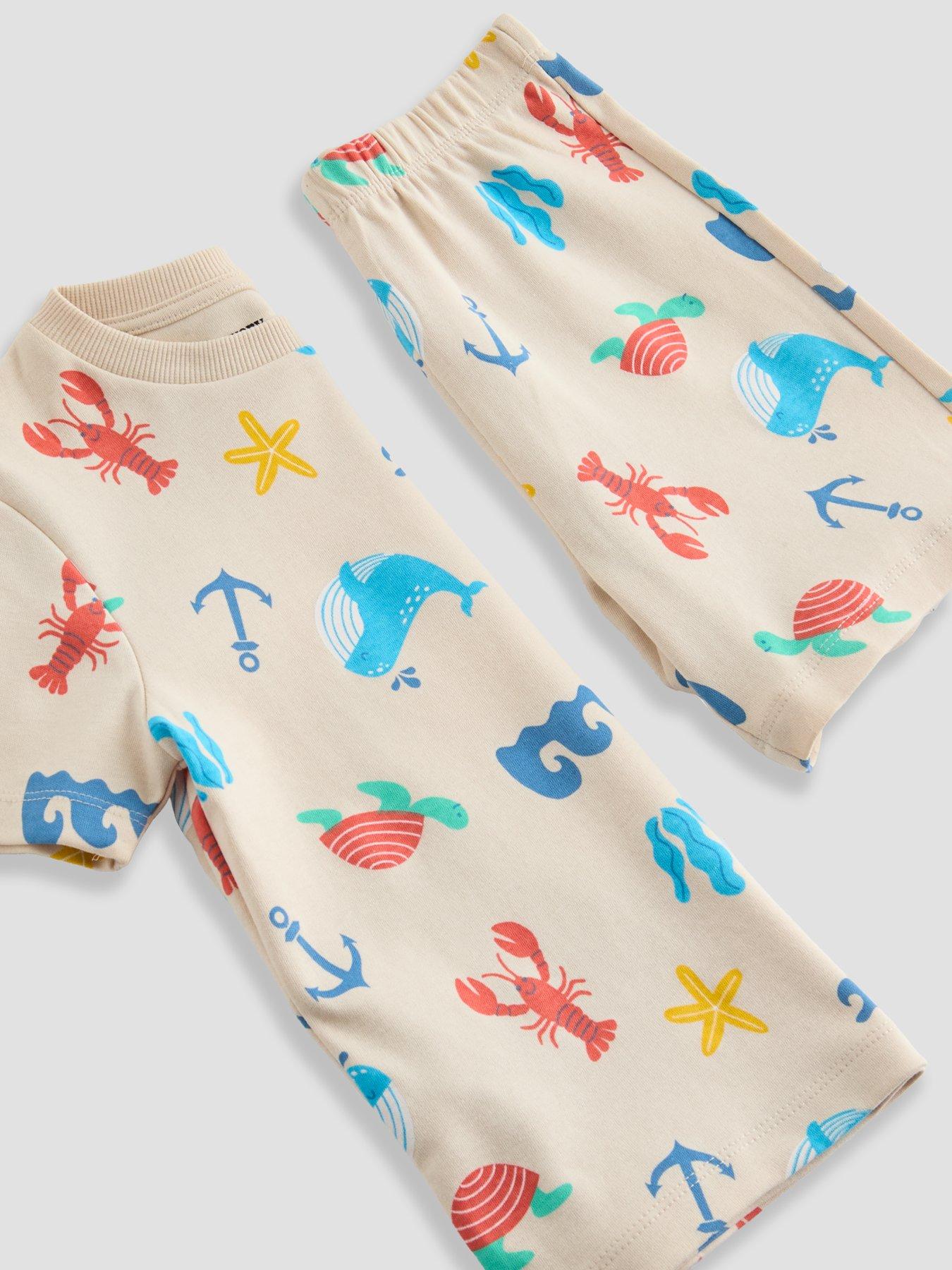 Image 3 of 4 of The Very Collection Boys Sea Life Pyjama Short Set - Multi