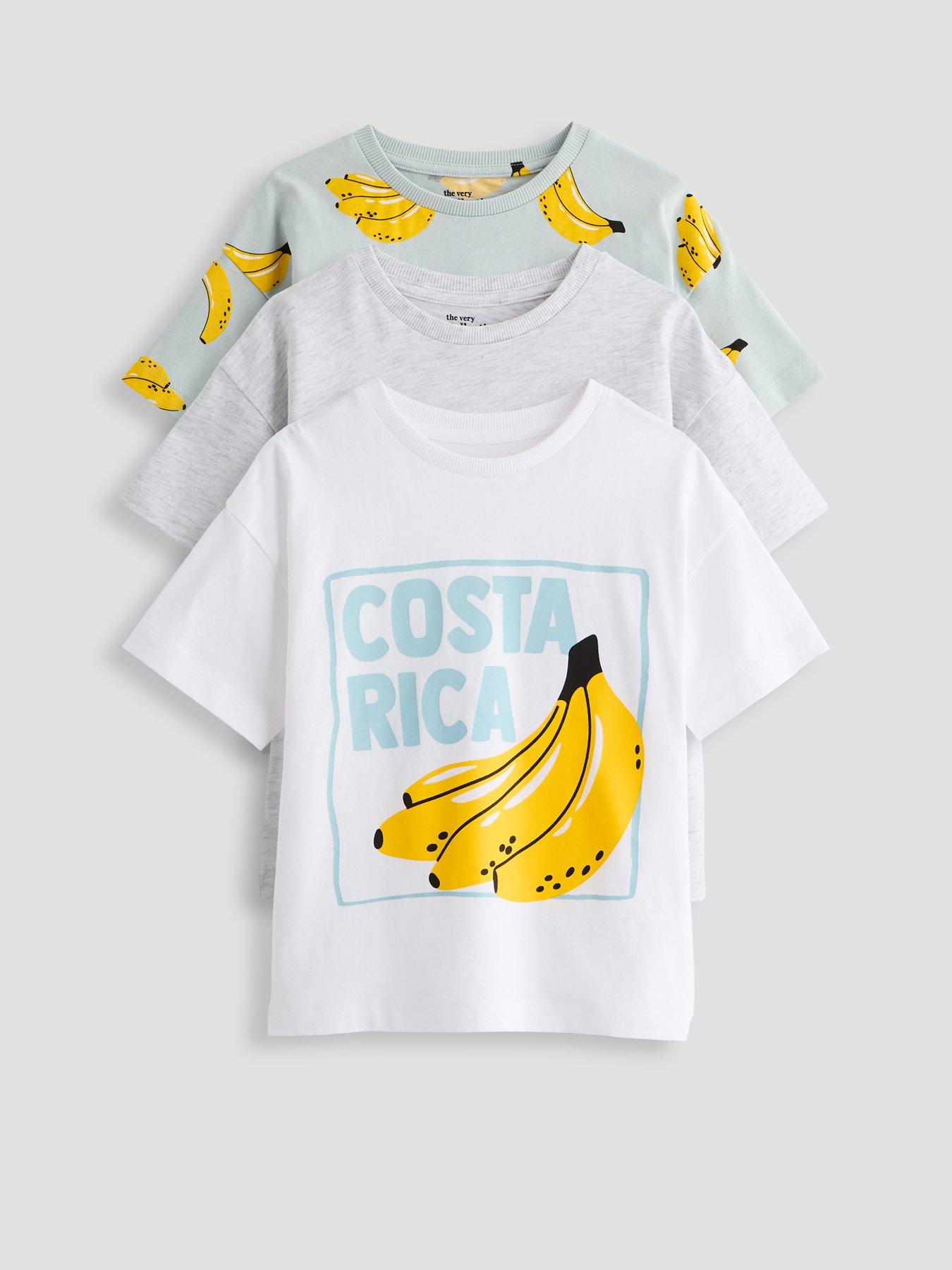 The Very Collection Boys 3 Pack Bananna Graphic Tshirt