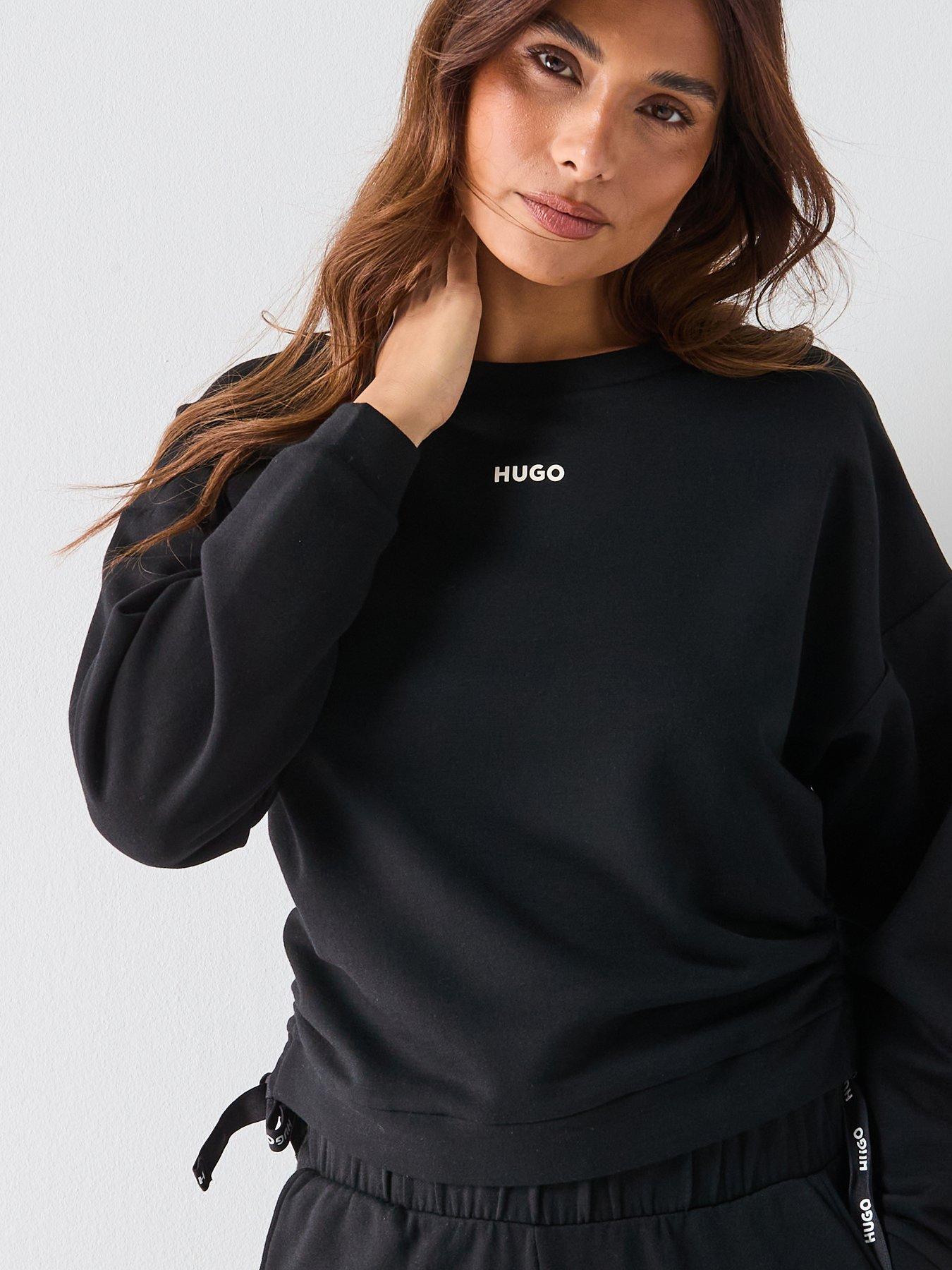 Image 6 of 6 of HUGO Casual Logo Sweatshirt - Black