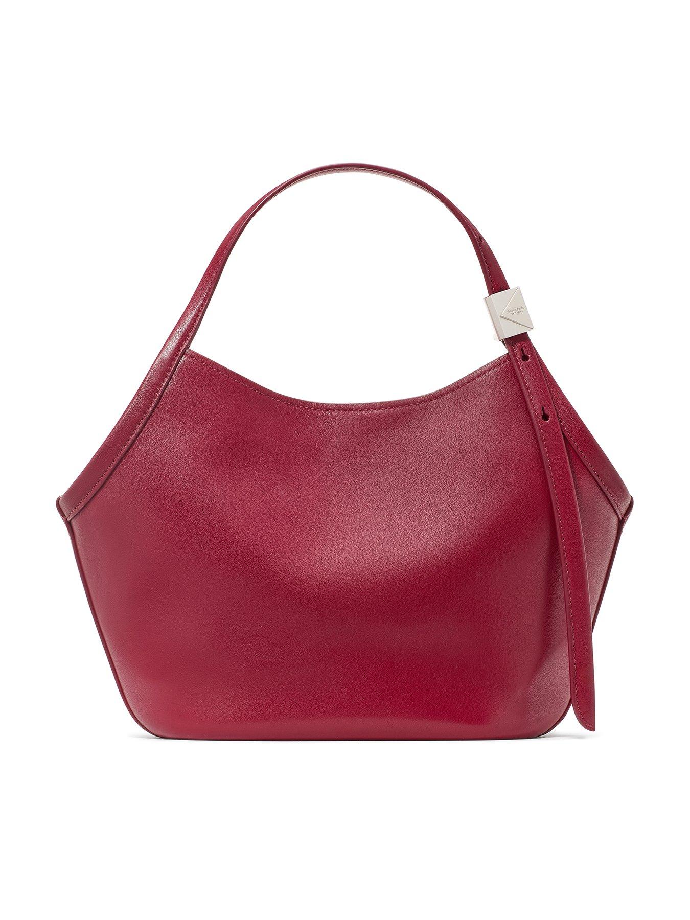 Kate Spade New York Deco Fine Grain Leather Small Tulip Tote - Red