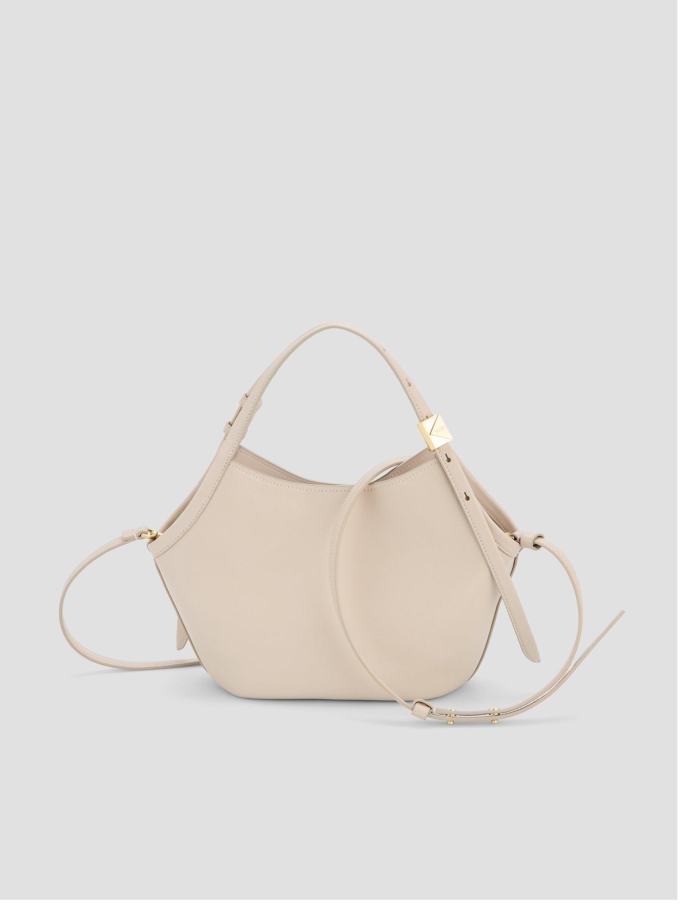 Kate Spade New York Deco Fine Grain Leather Small Tulip Tote - Cream