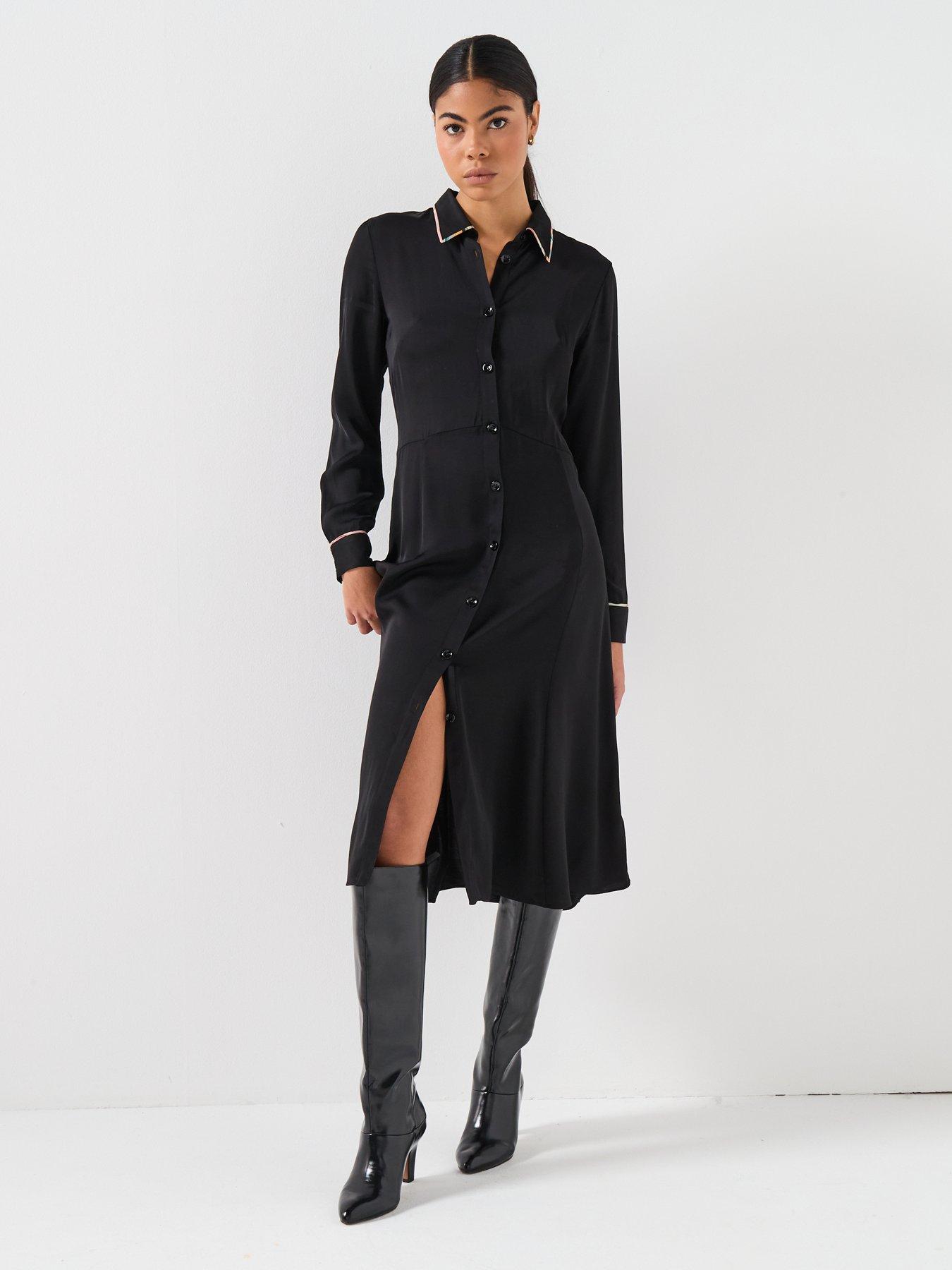 PS PAUL SMITH WOMENS SWIRL TRIM DRESS