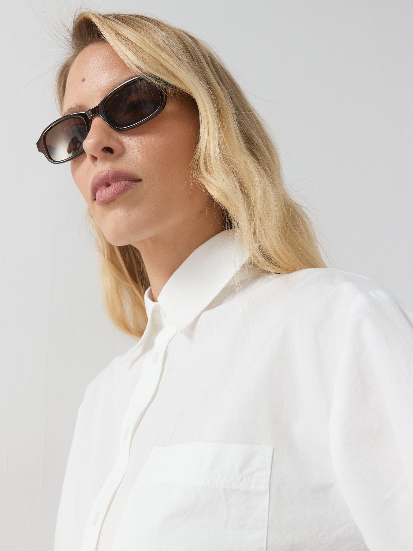 Image 4 of 7 of The Very Collection Cotton Poplin Shirt - White