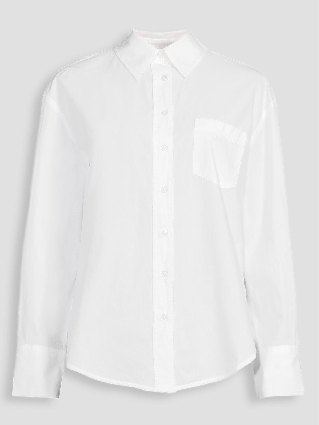 Image 7 of 7 of The Very Collection Cotton Poplin Shirt - White