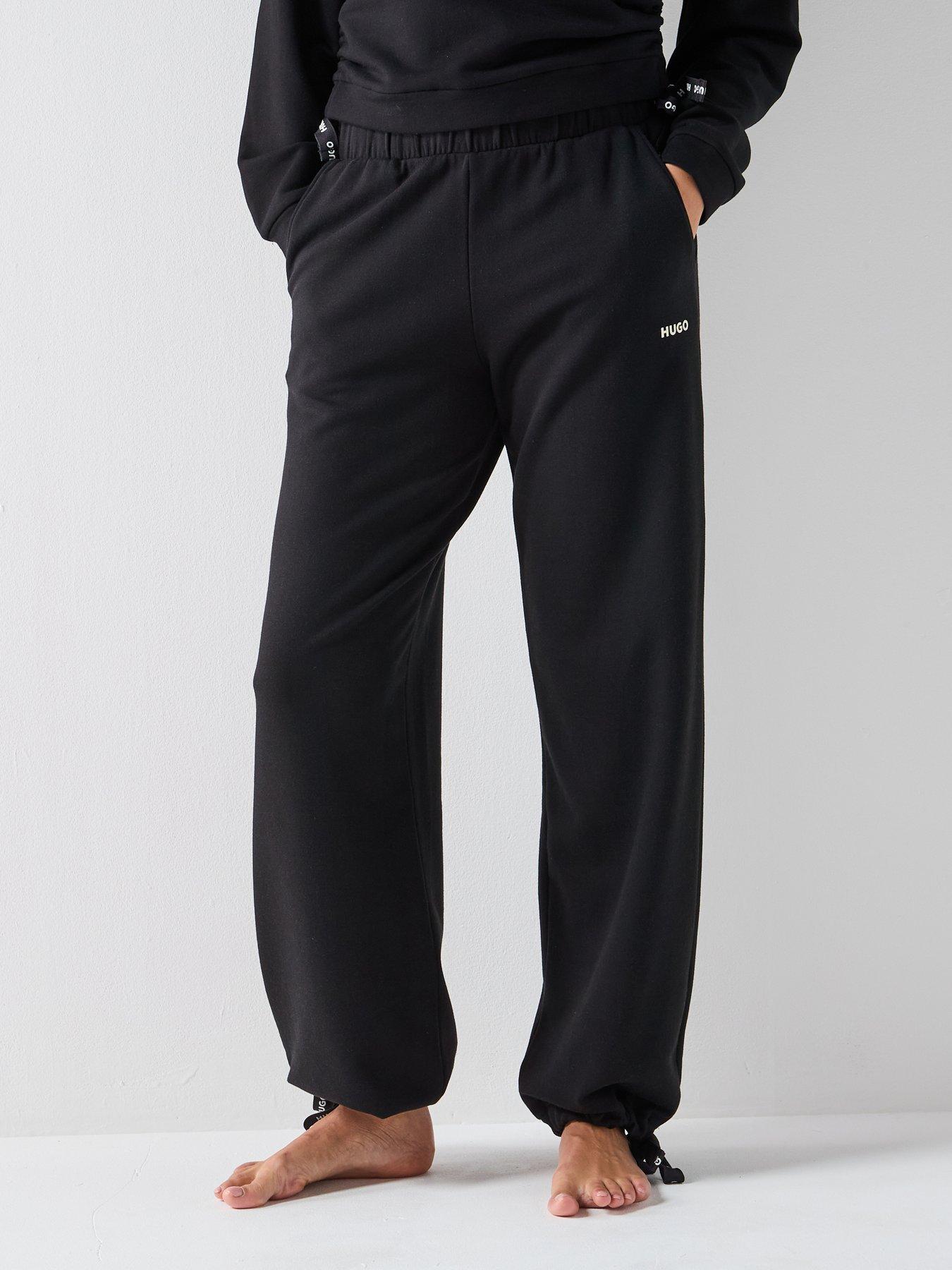 Image 1 of 6 of HUGO Casual Drawstring Trouser - Black