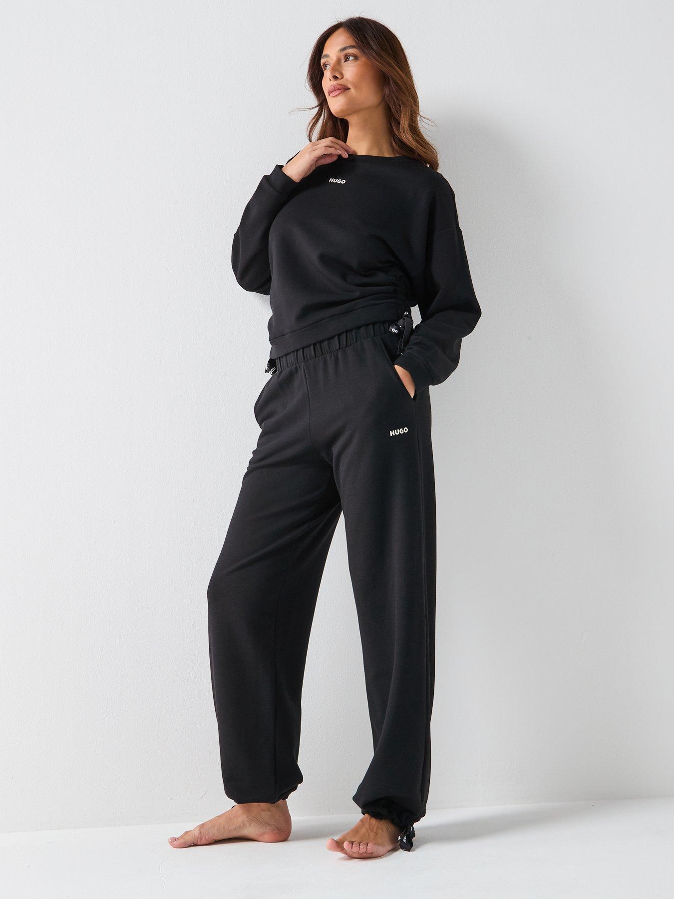 Image 3 of 6 of HUGO Casual Drawstring Trouser - Black