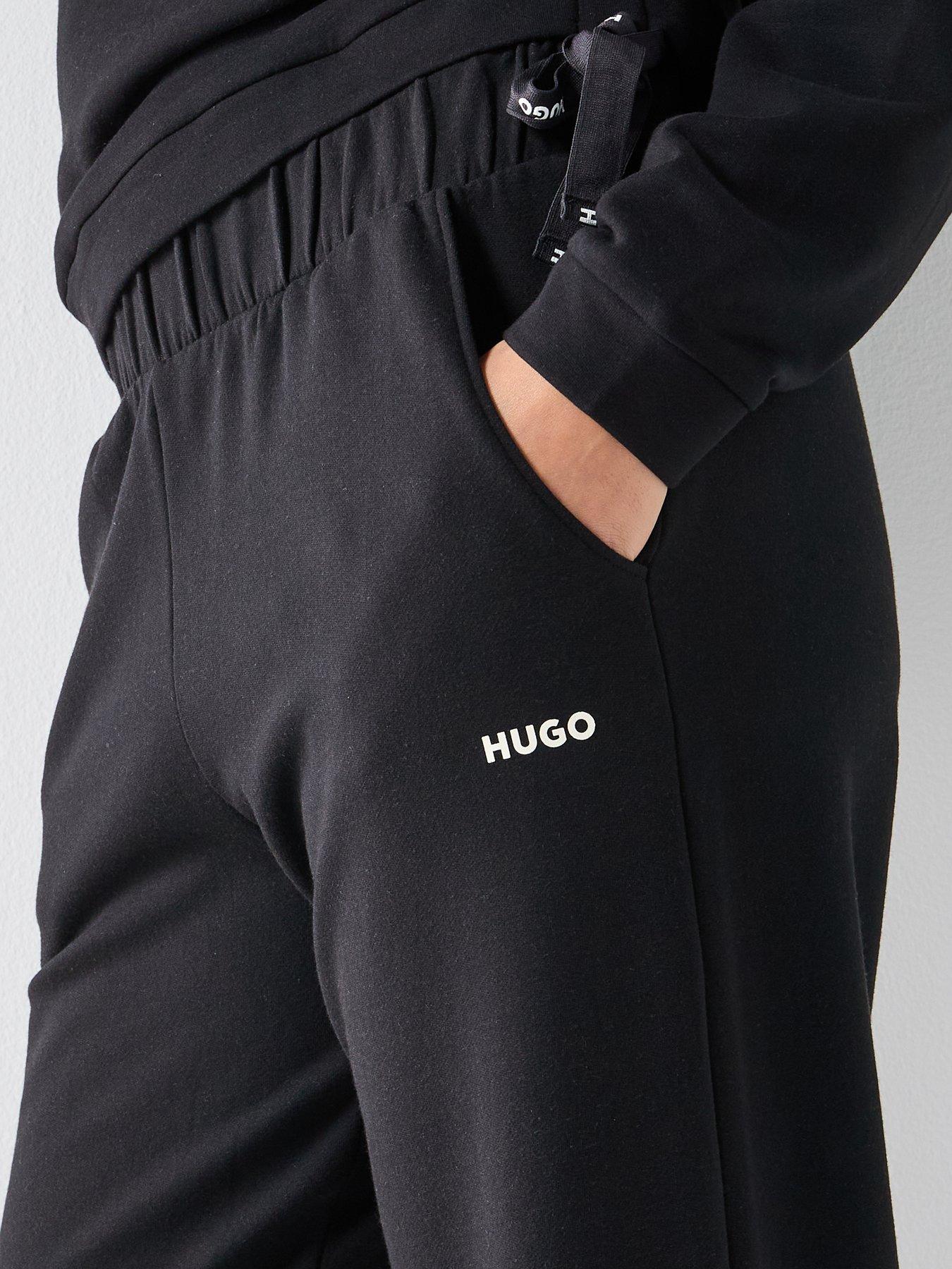 Image 4 of 6 of HUGO Casual Drawstring Trouser - Black