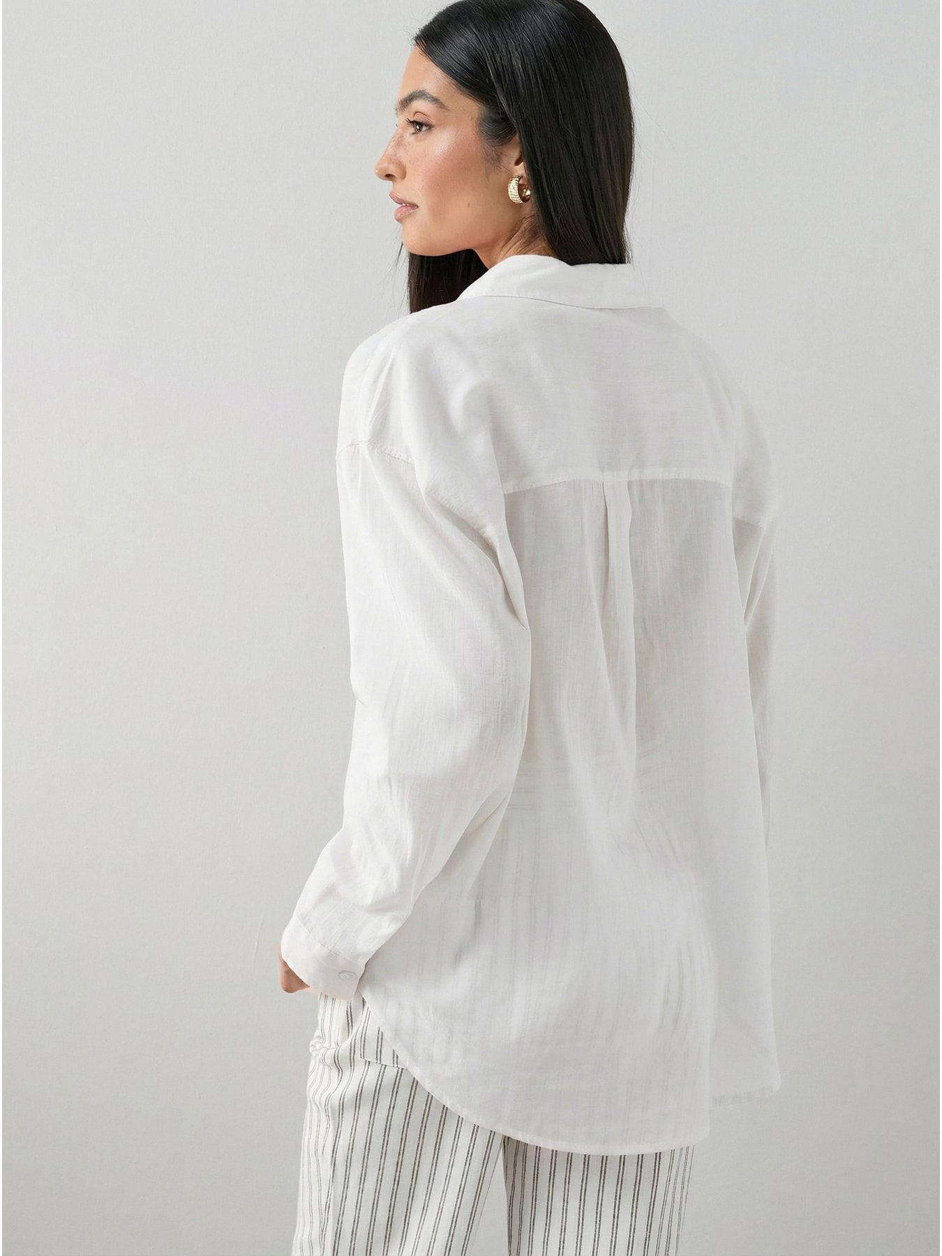 Image 2 of 6 of The Very Collection Oversized Rami Shirt